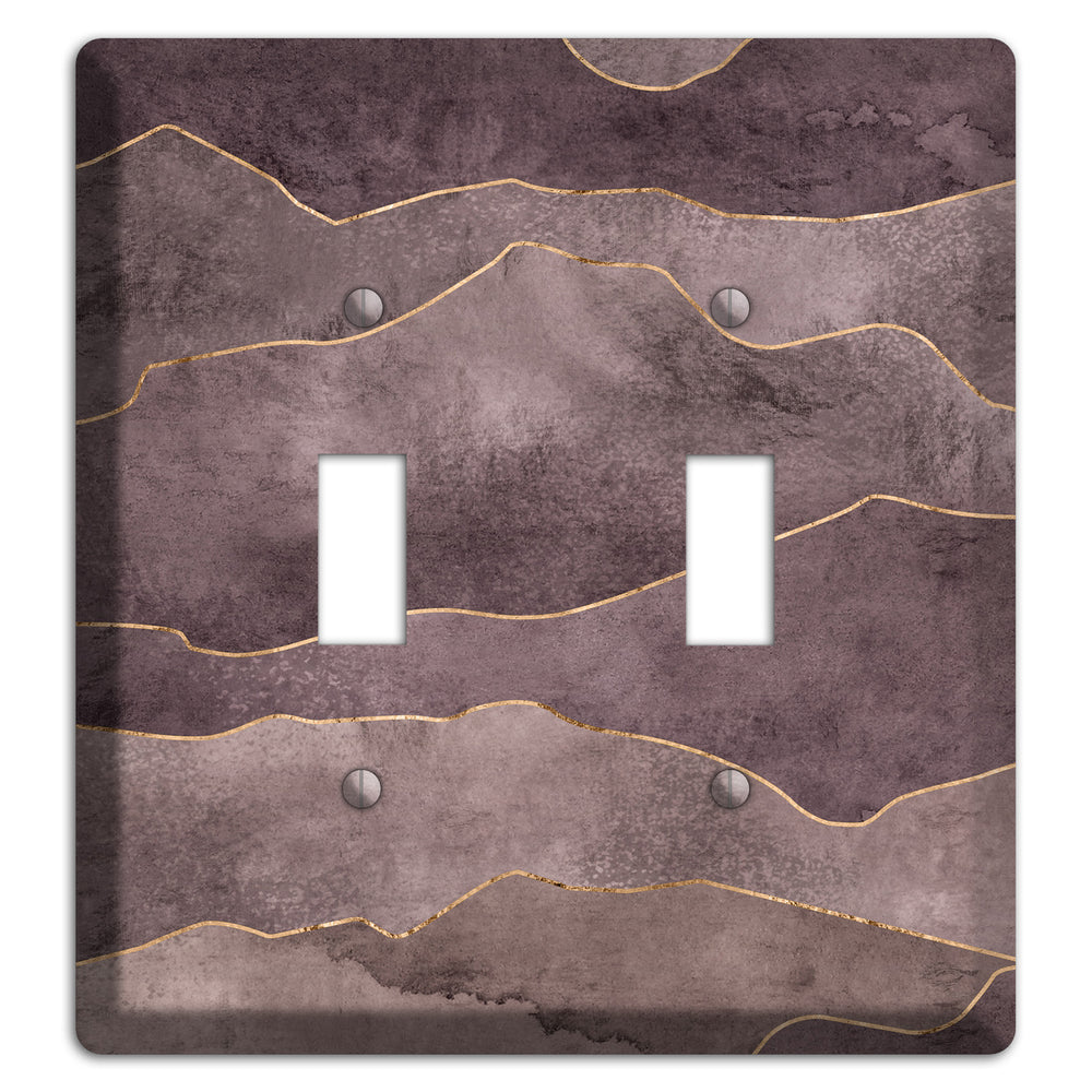 Plum Mountain Range 2 Toggle Wallplate