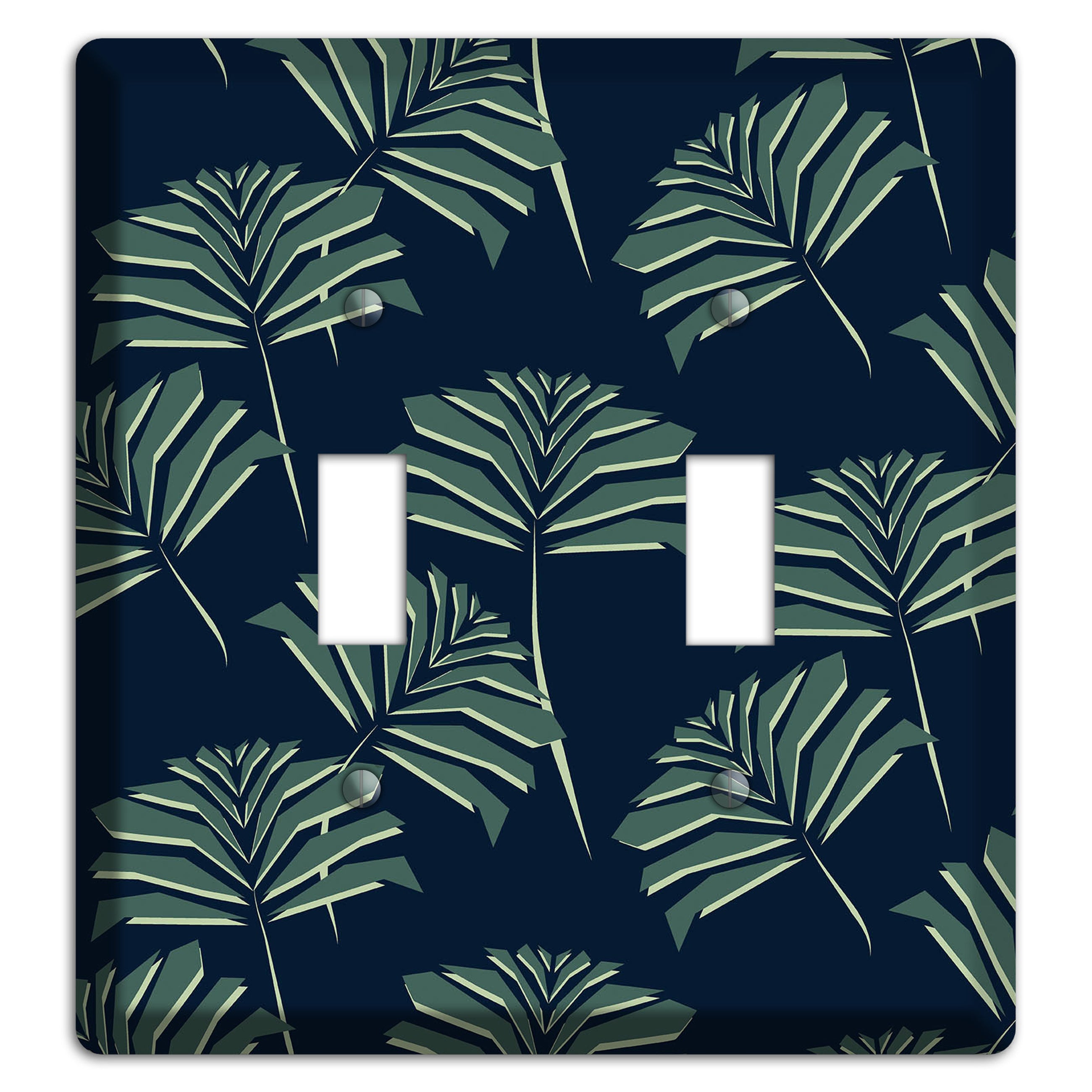 Leaves Style C 2 Toggle Wallplate