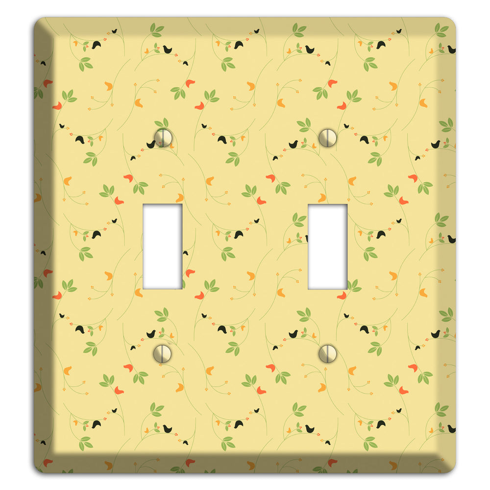 Tiny Yellow Flowers 2 Toggle Wallplate
