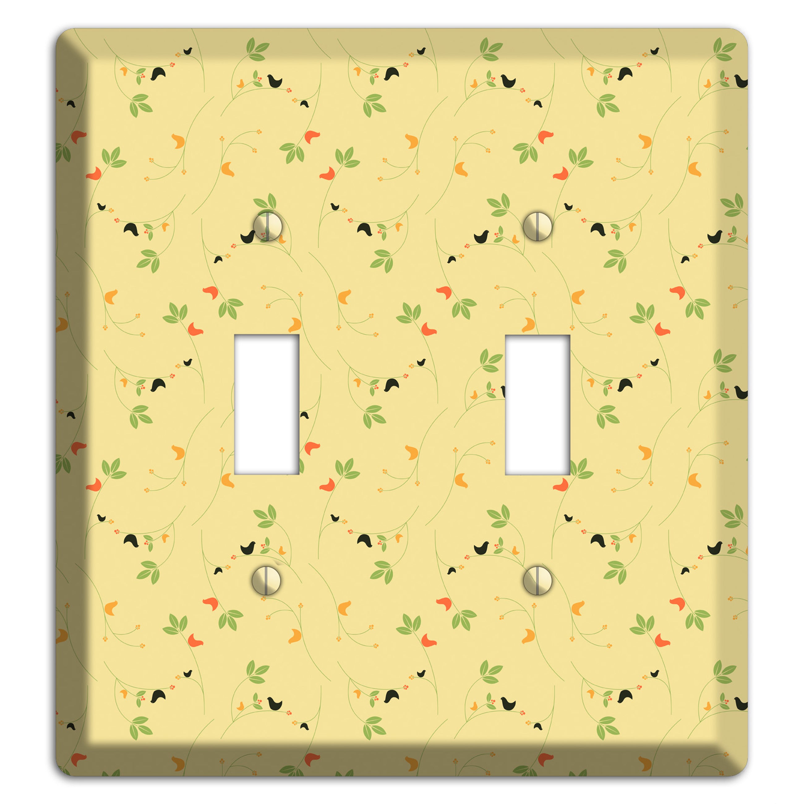 Tiny Yellow Flowers 2 Toggle Wallplate