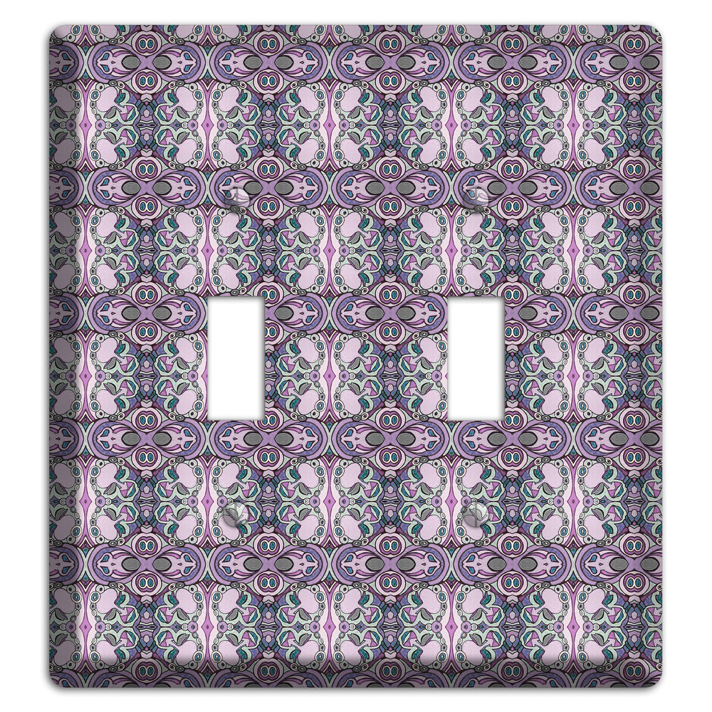 Pink Purple Sage Tapestry 2 Toggle Wallplate