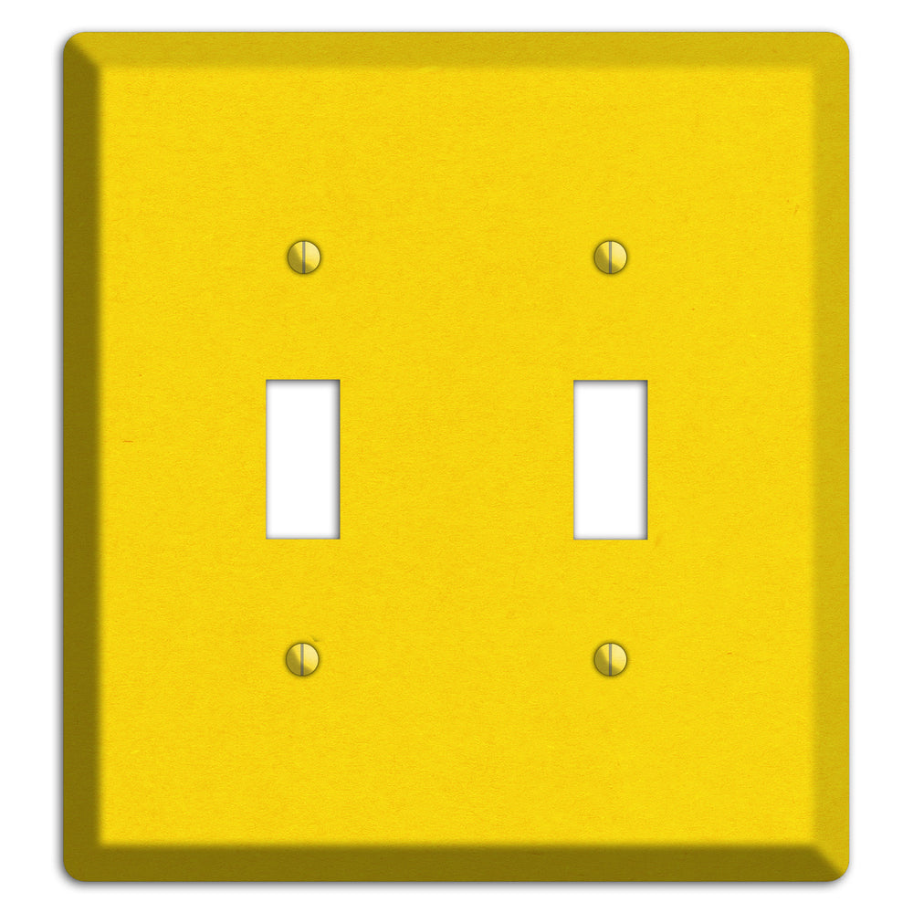 Moon Yellow Kraft 2 Toggle Wallplate
