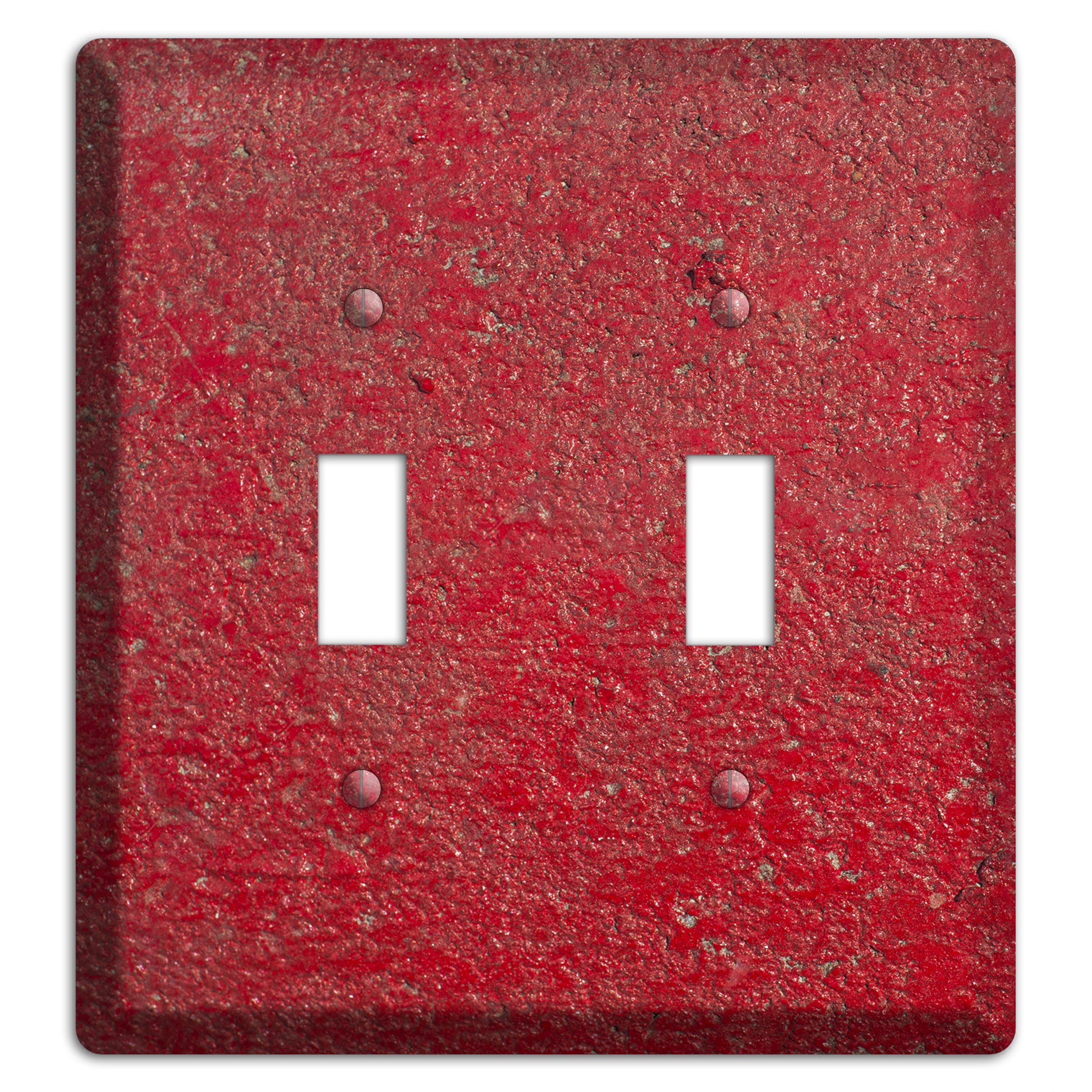Red Concrete 2 Toggle Wallplate