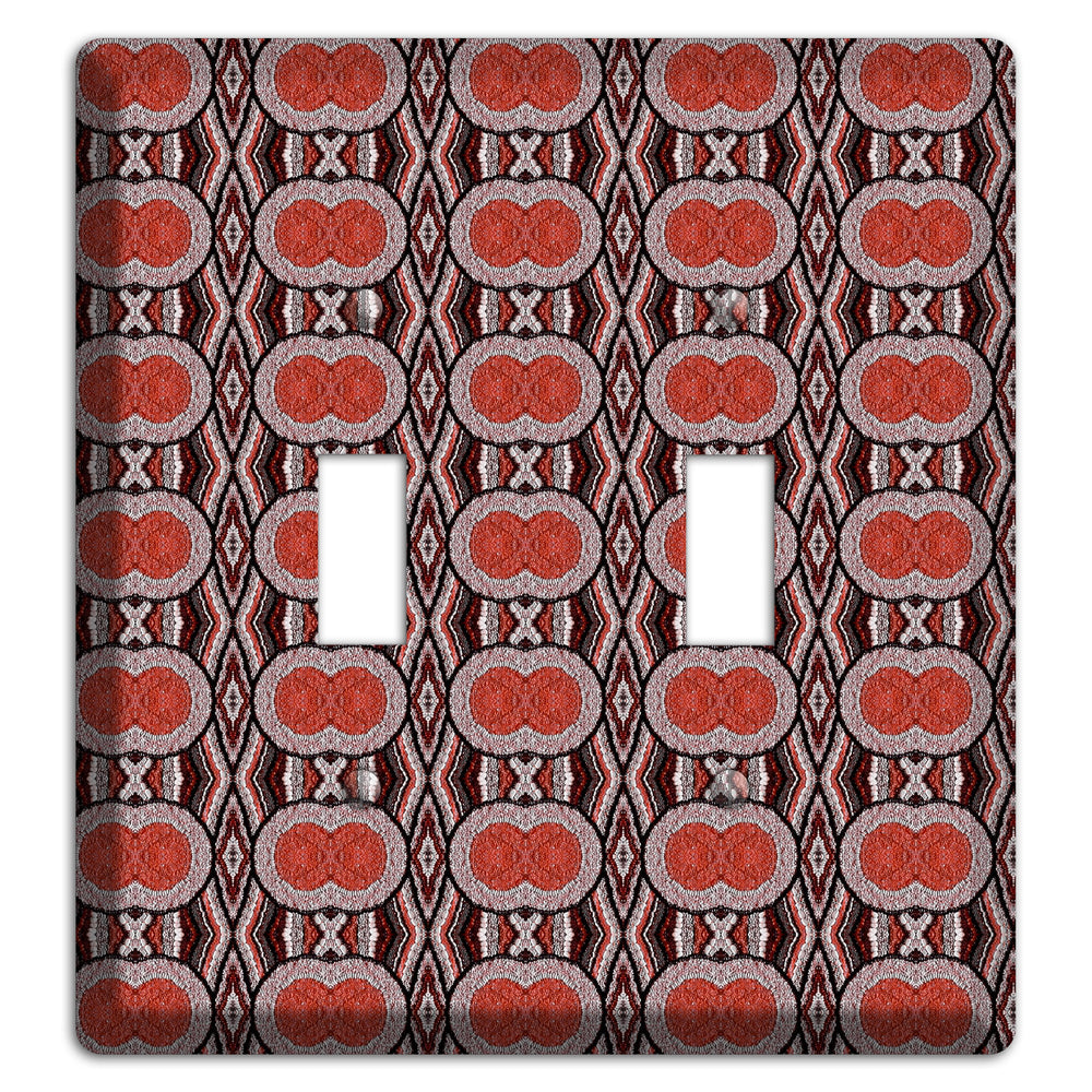 Red Tapestry 2 Toggle Wallplate