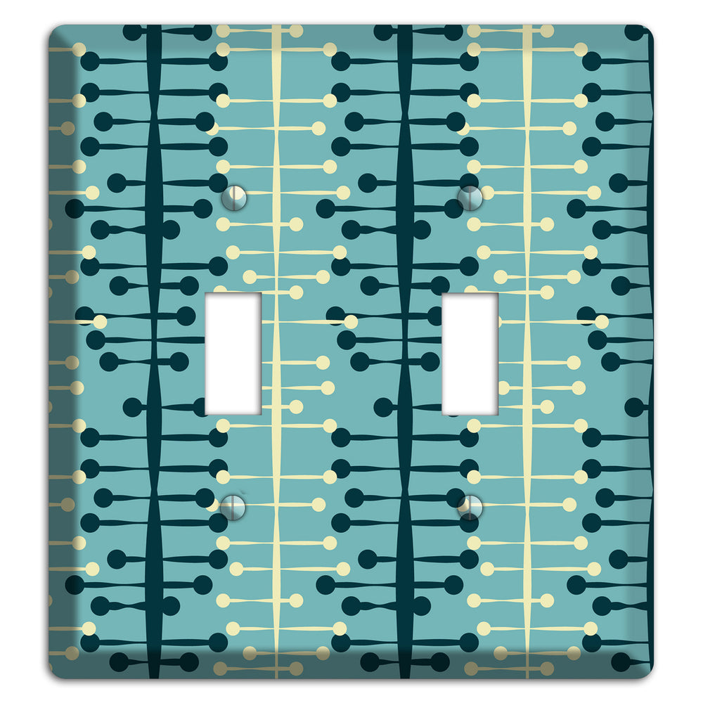 Mid Century Twist 2 Toggle Wallplate