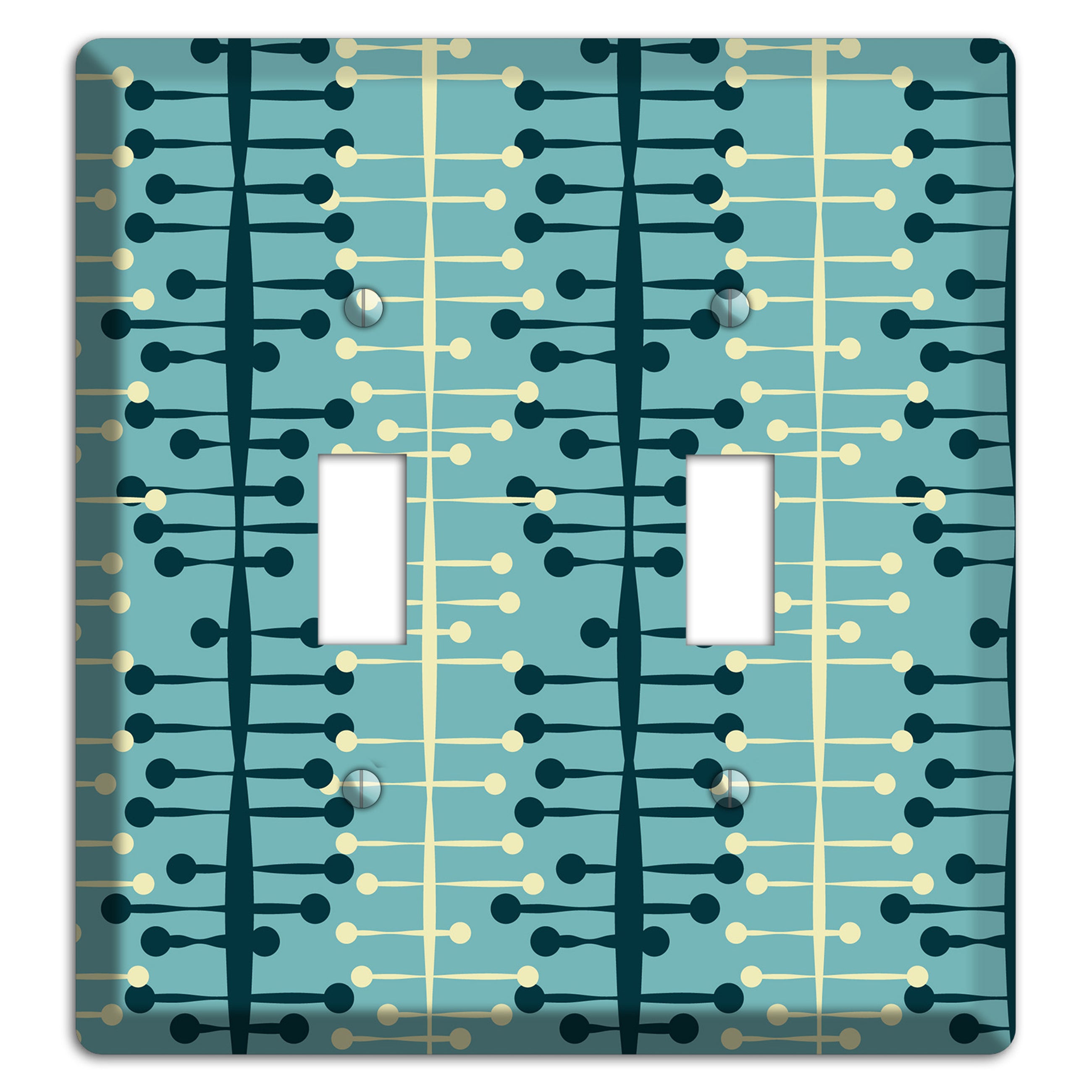 Mid Century Twist 2 Toggle Wallplate