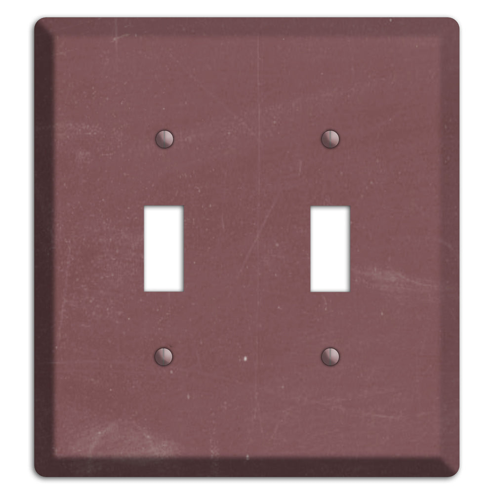 Chalk Dark Maroon 2 Toggle Wallplate