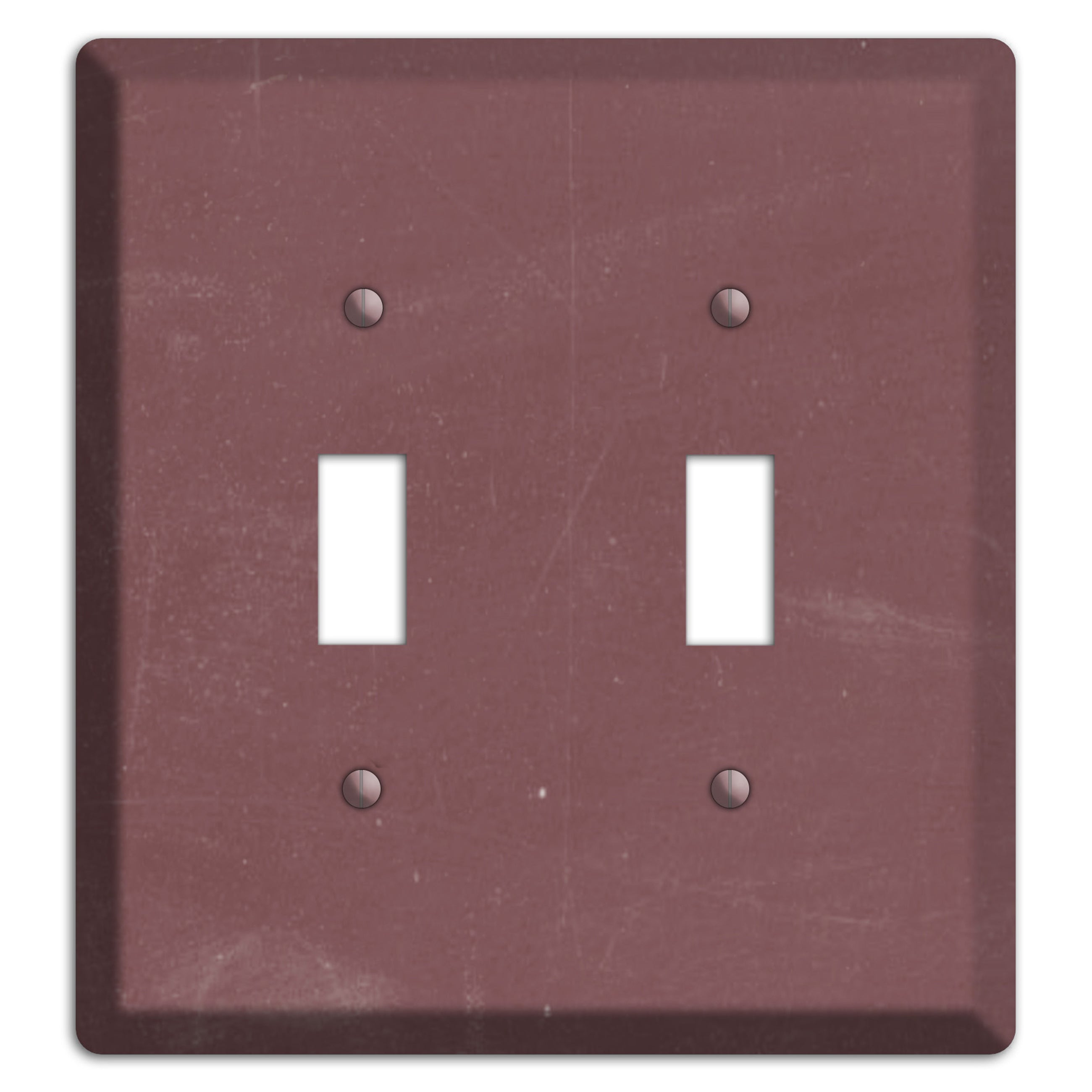 Chalk Dark Maroon 2 Toggle Wallplate