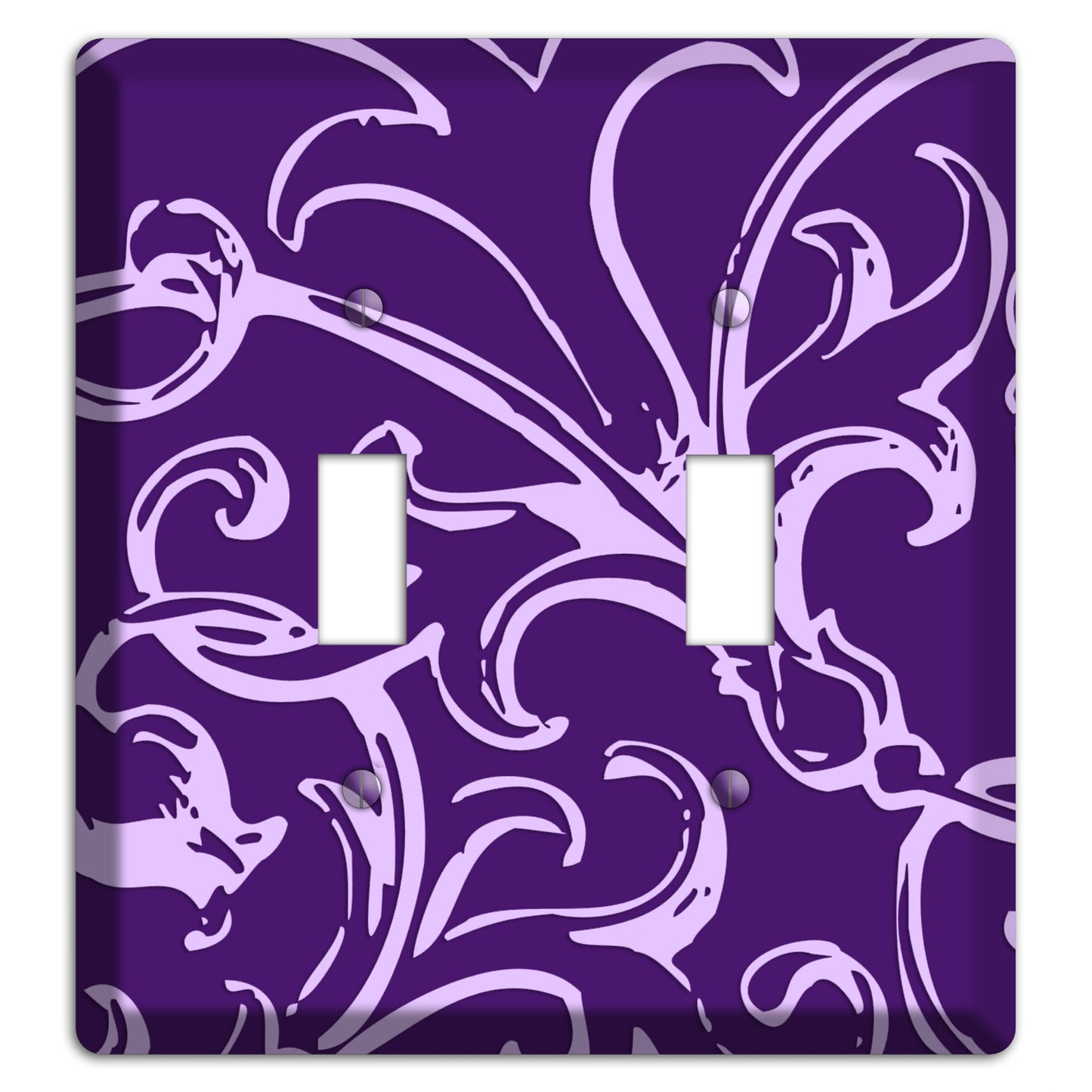 Victorian Purple 2 Toggle Wallplate