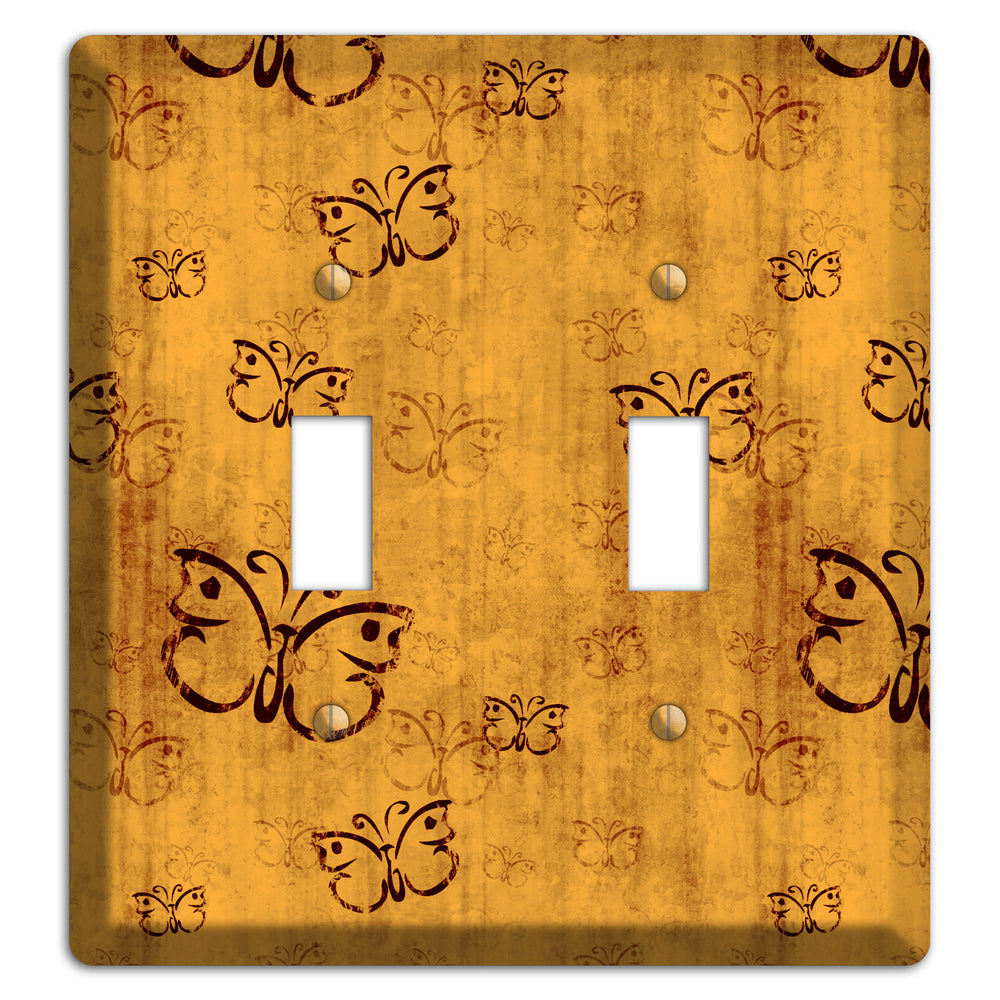 Mustard Butterfly 2 Toggle Wallplate