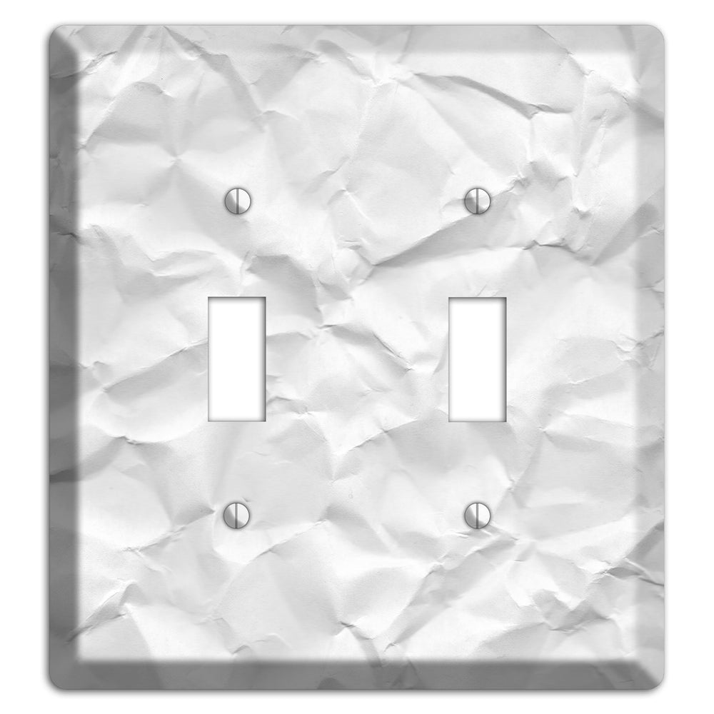 Alto Crinkled Paper 2 Toggle Wallplate