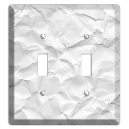Alto Crinkled Paper 2 Toggle Wallplate