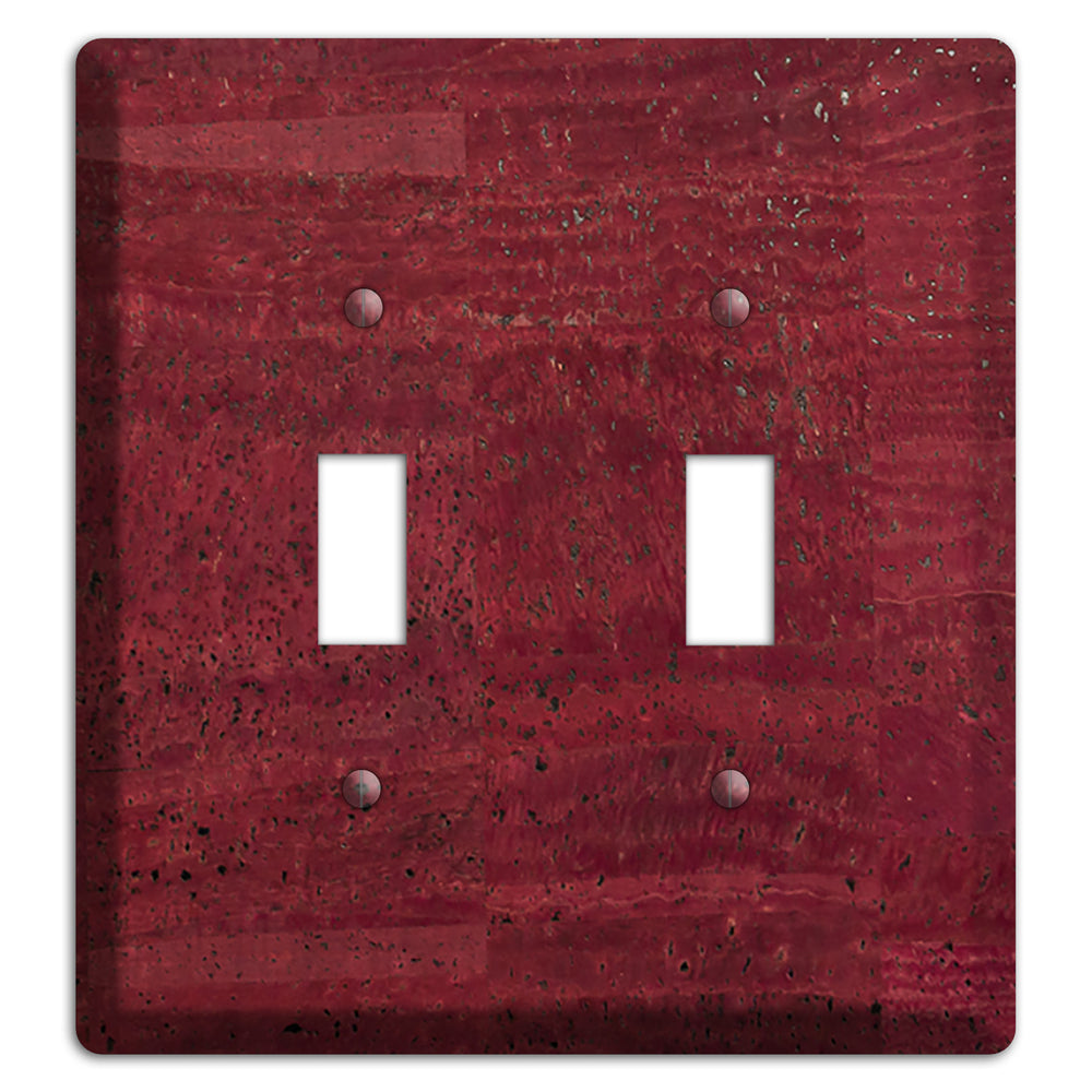 Cranberry Cork 2 Toggle Wallplate
