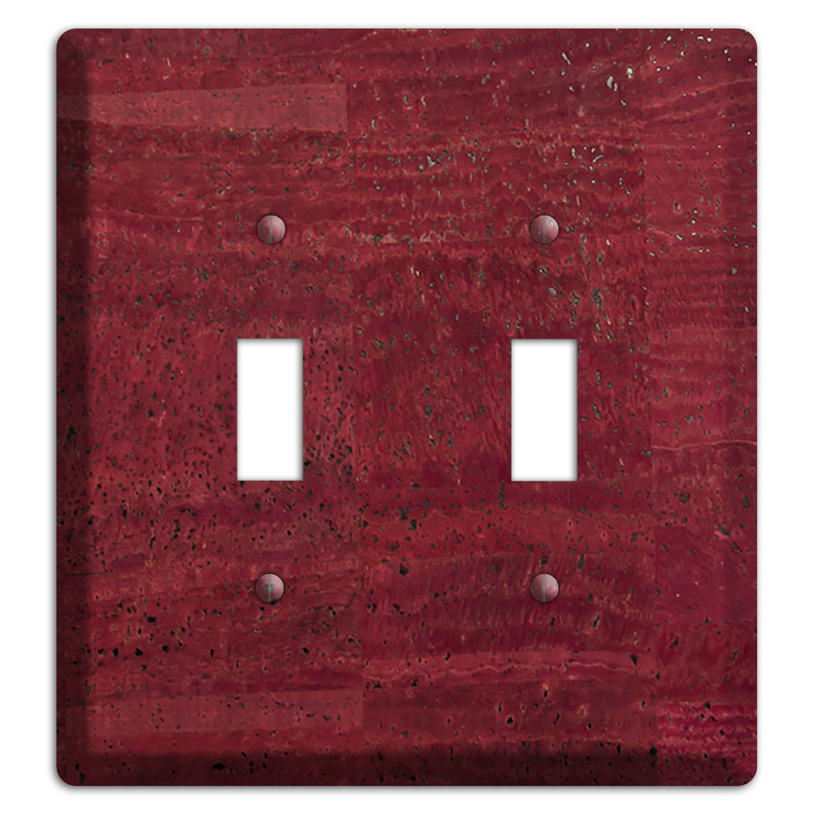 Cranberry Cork 2 Toggle Wallplate