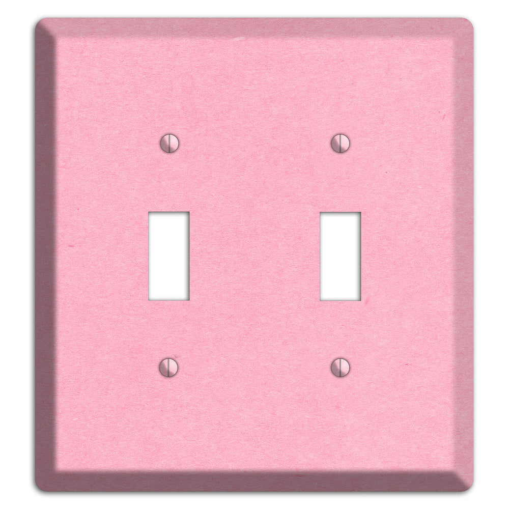 Lavender Pink Kraft 2 Toggle Wallplate