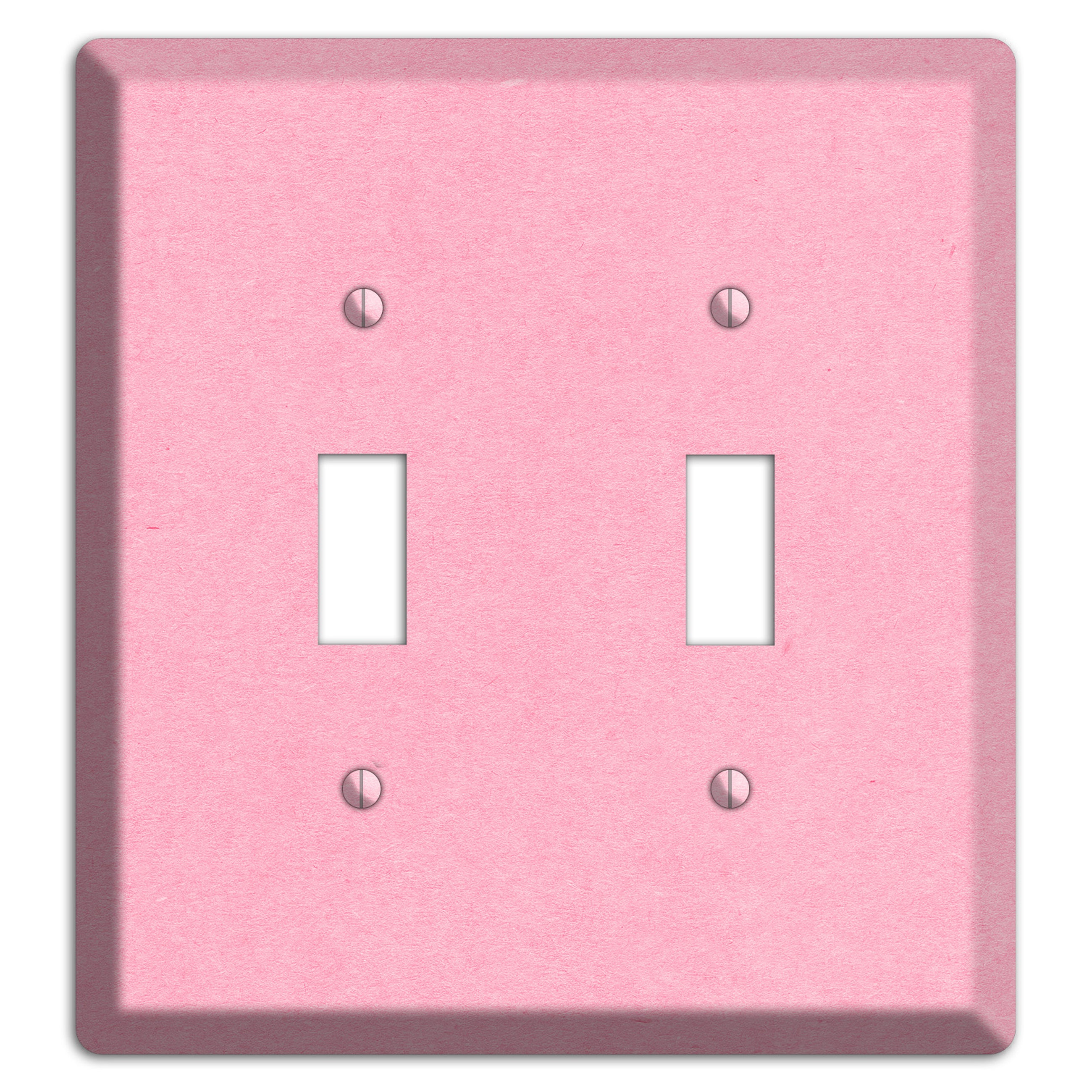 Lavender Pink Kraft 2 Toggle Wallplate