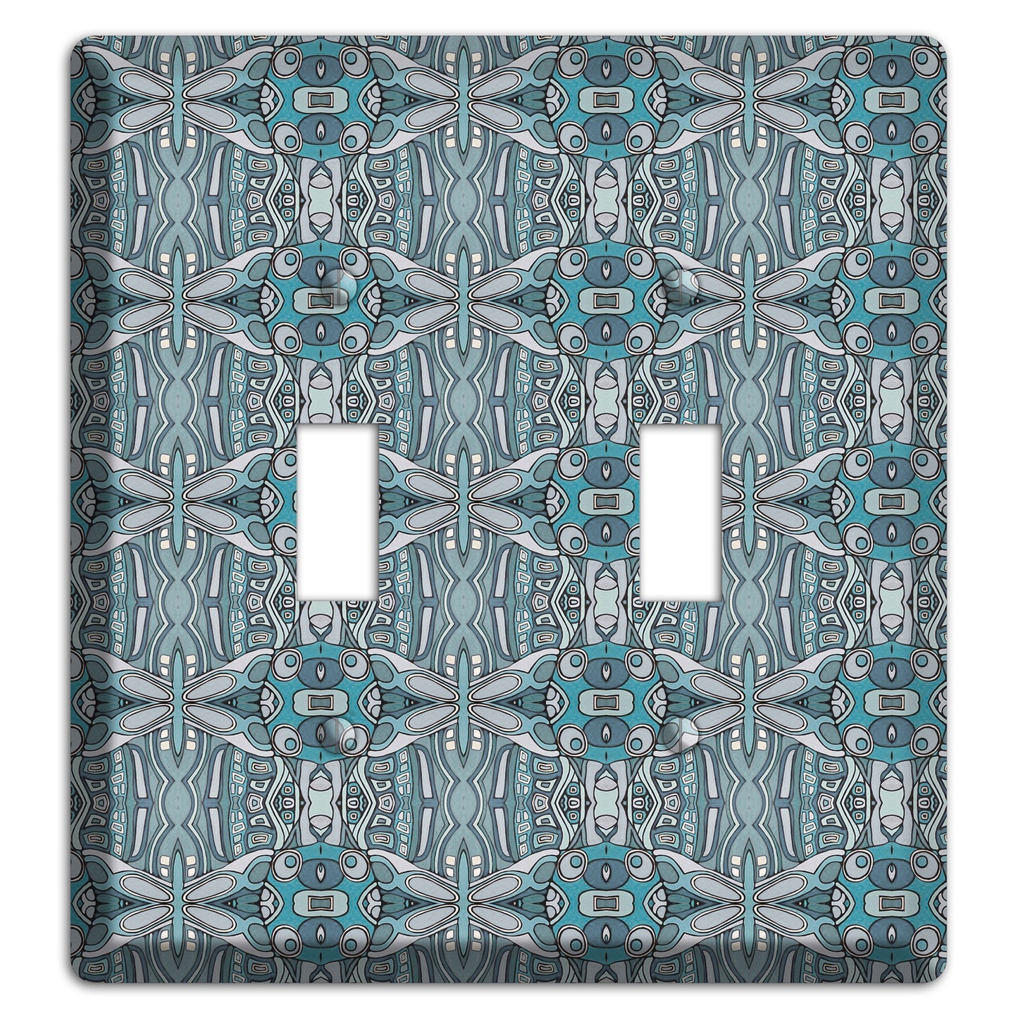Blue Tapestry 2 Toggle Wallplate