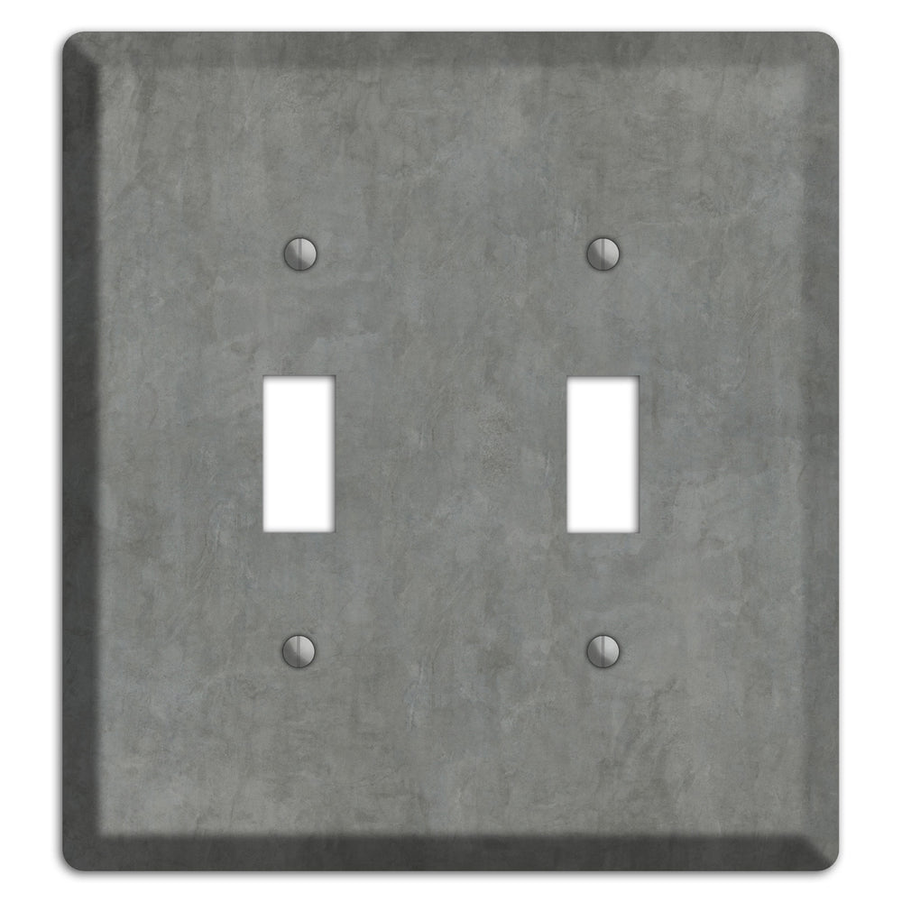 Stucco Grey 2 Toggle Wallplate