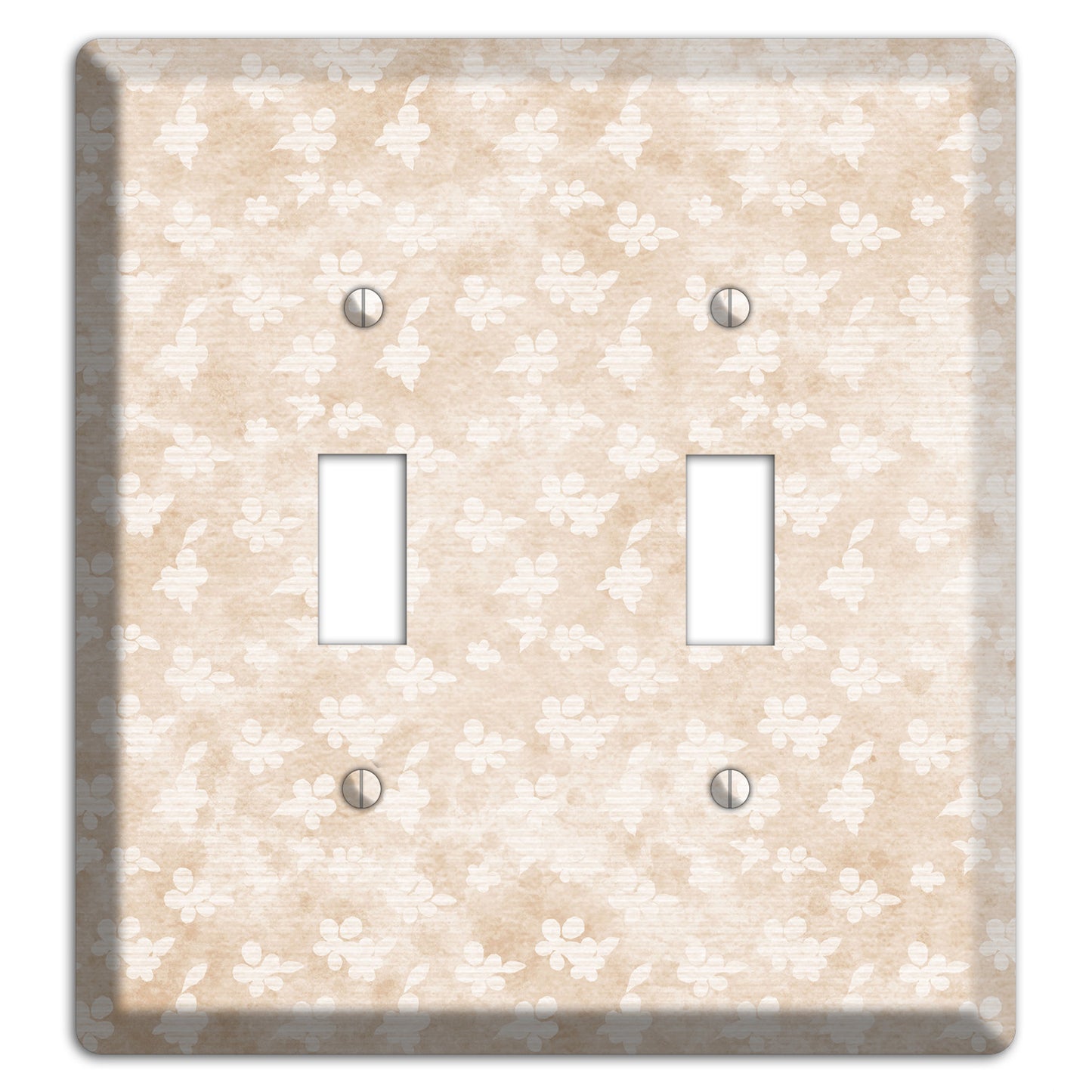 White Linen Neutral Texture 2 Toggle Wallplate