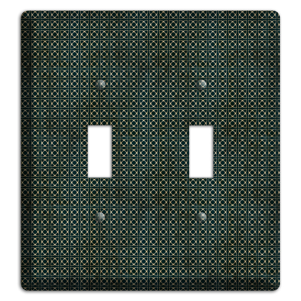 Dark Green Grunge Tiny Tiled Tapestry 5 2 Toggle Wallplate