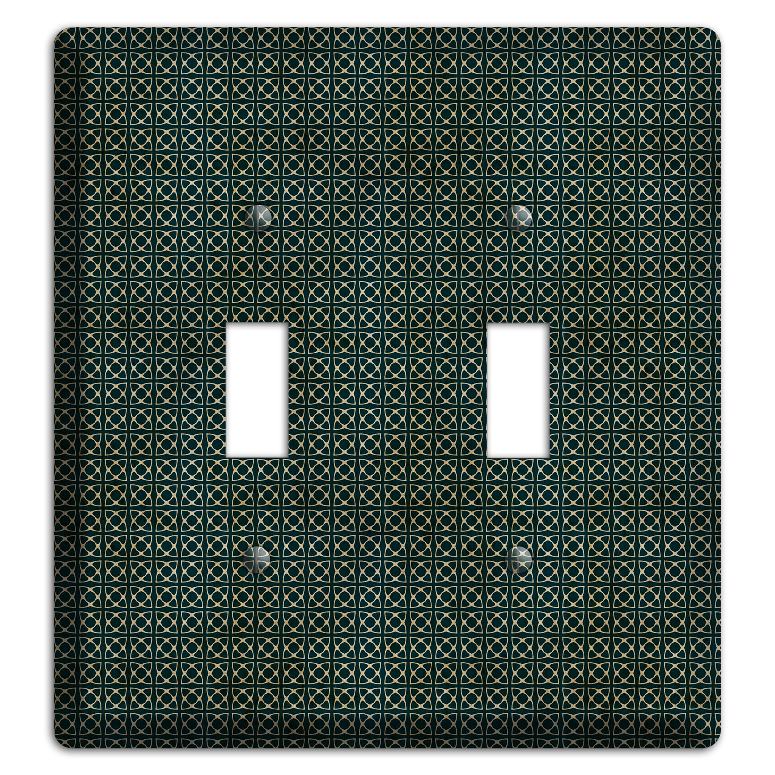 Dark Green Grunge Tiny Tiled Tapestry 5 2 Toggle Wallplate