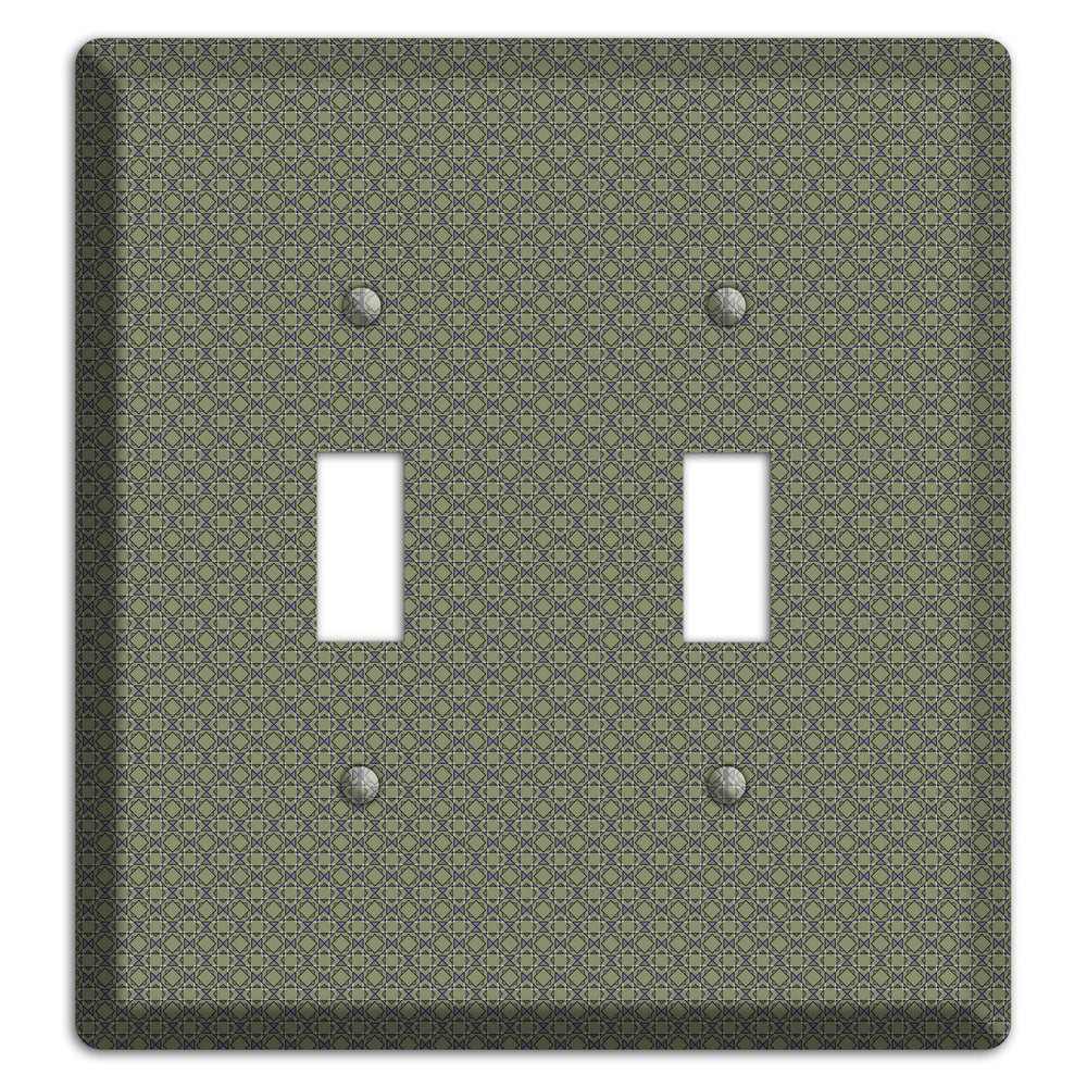 Multi Olive Foulard 2 Toggle Wallplate