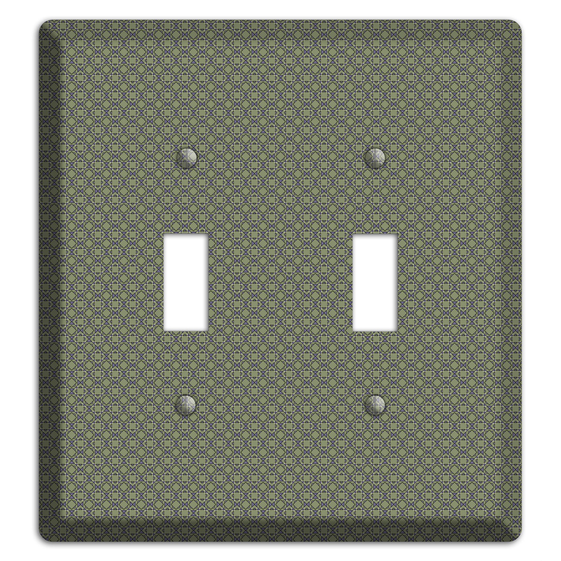Multi Olive Foulard 2 Toggle Wallplate