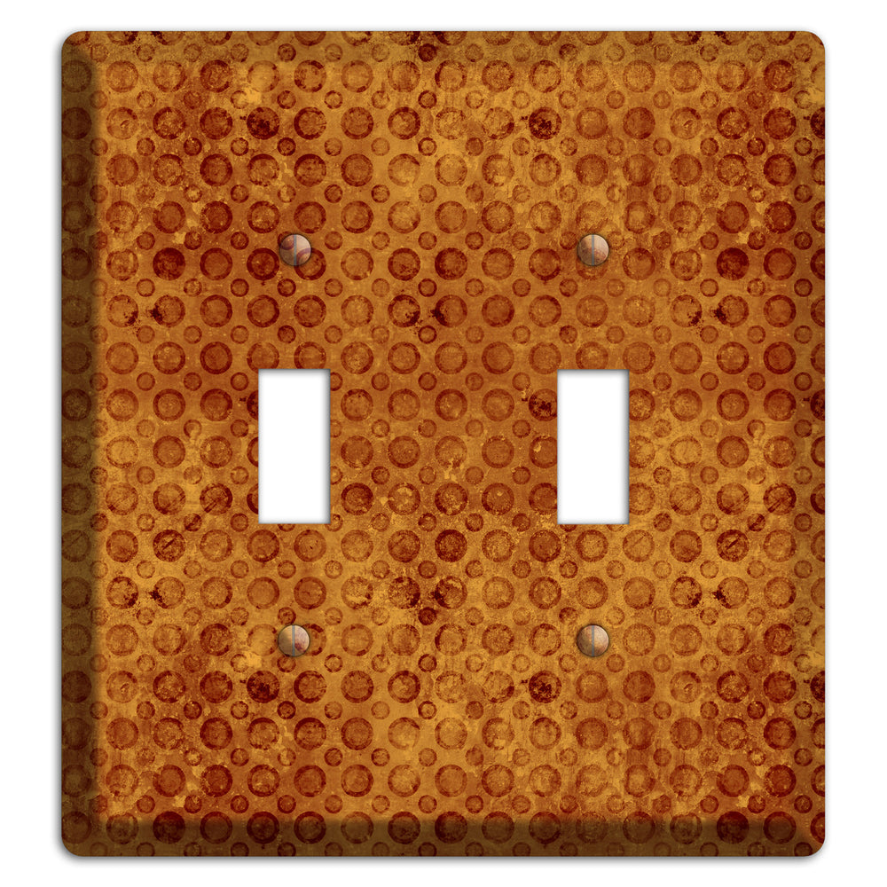 Maroon Circles 2 Toggle Wallplate