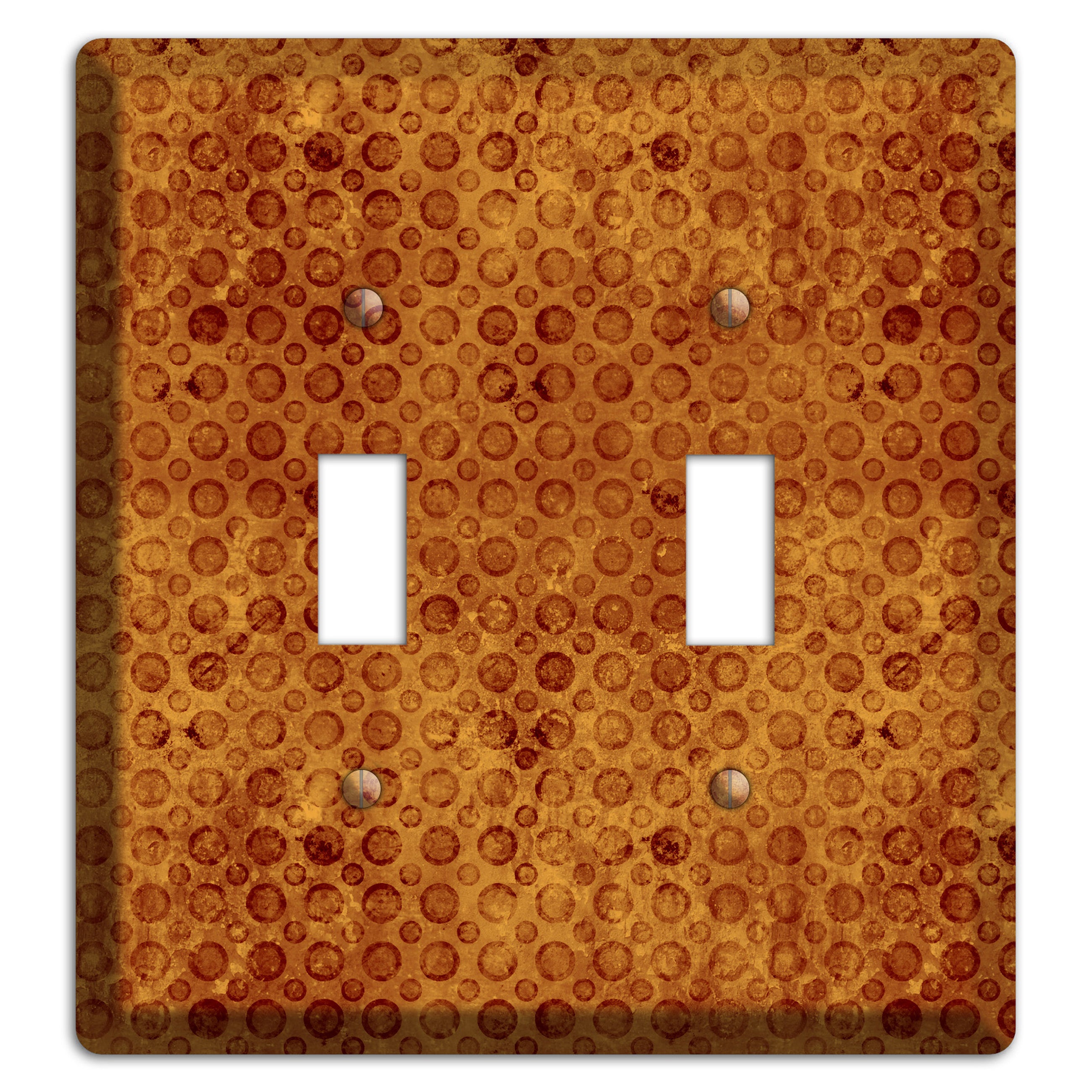 Maroon Circles 2 Toggle Wallplate