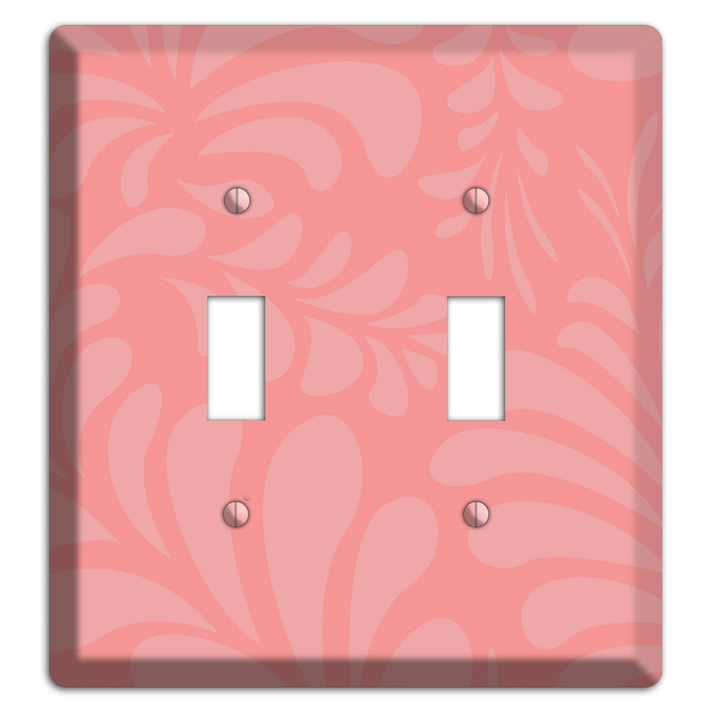 Pink Herati 2 Toggle Wallplate