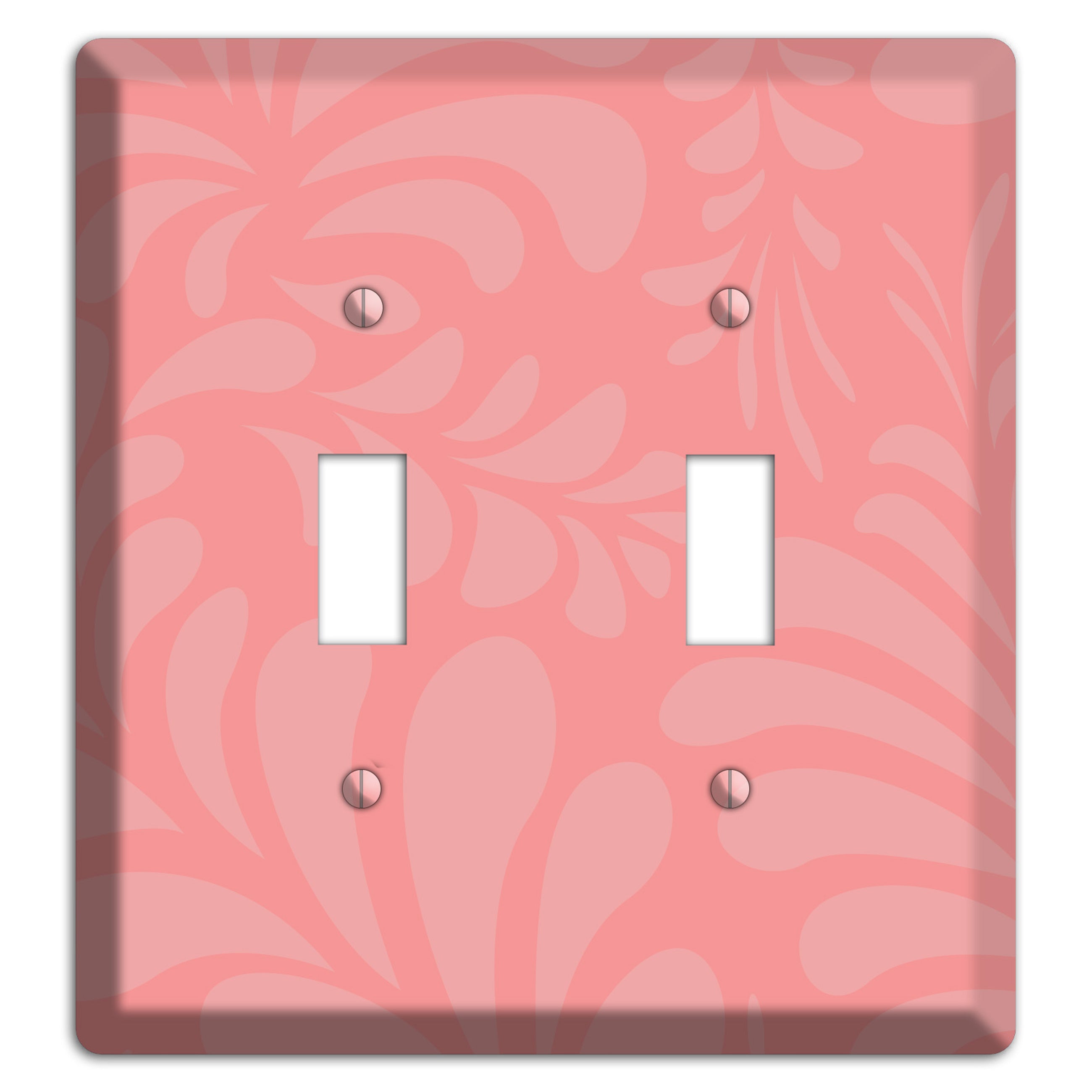 Pink Herati 2 Toggle Wallplate