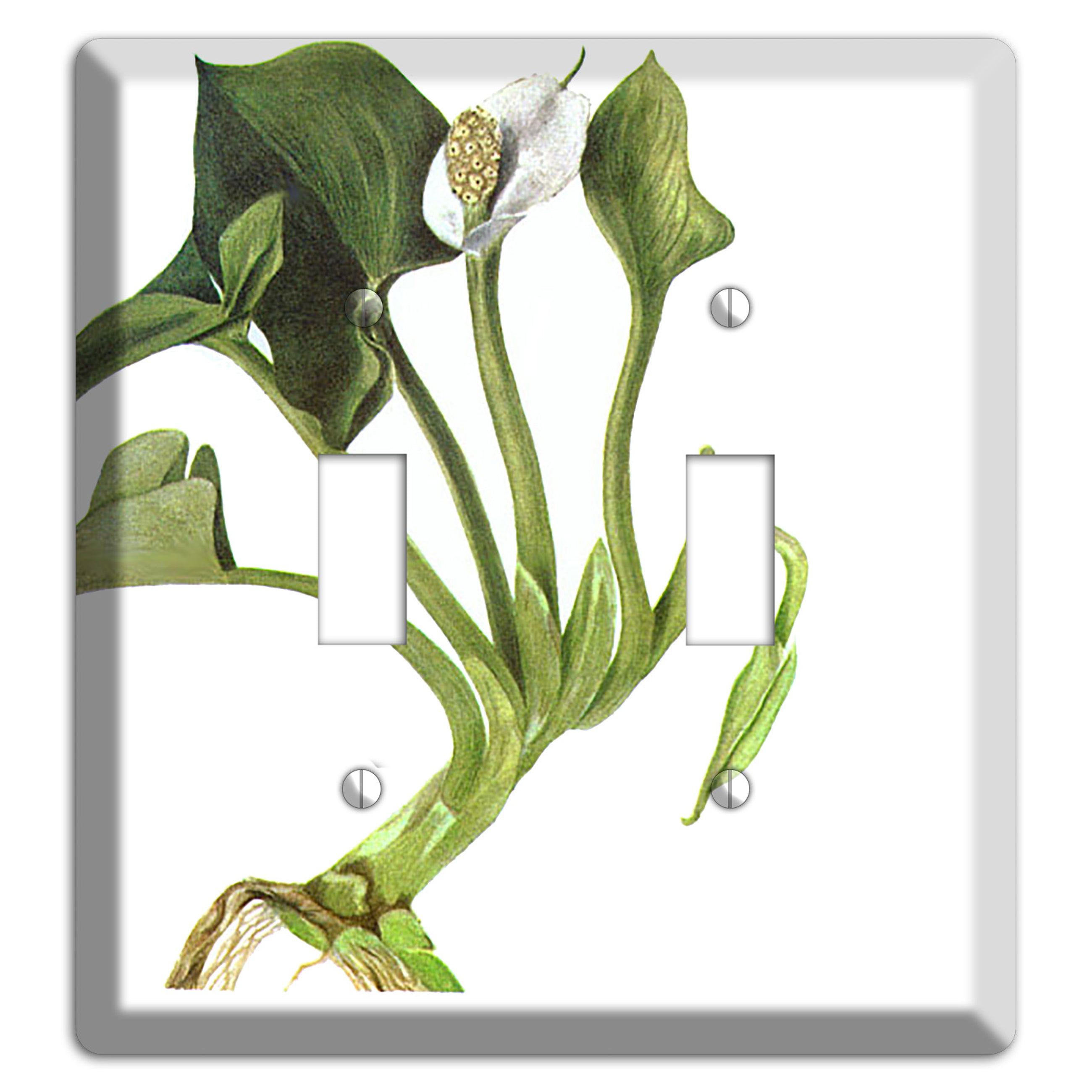 Calla Palustrie 2 Toggle Wallplate