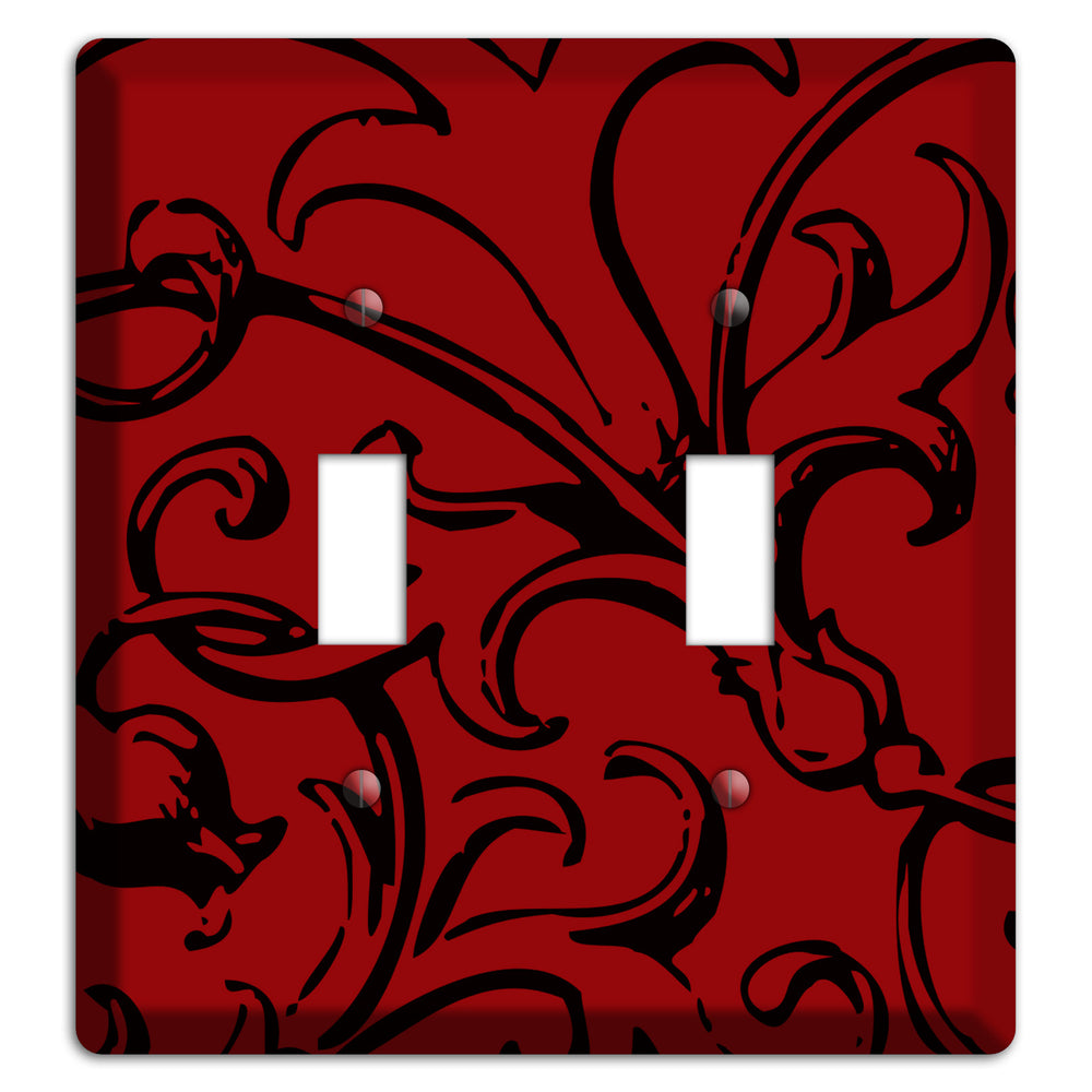 Victorian Red 2 Toggle Wallplate