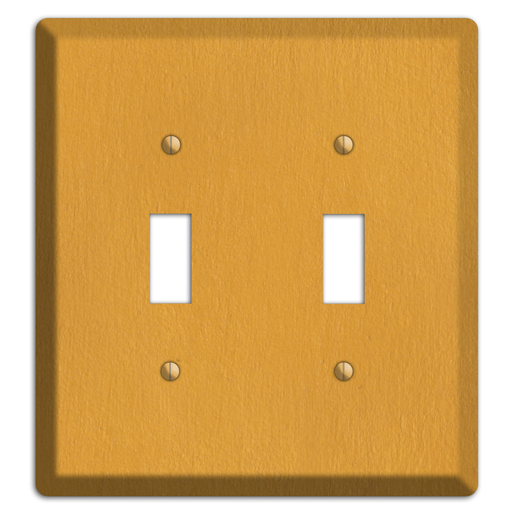 Stucco Yellow 2 Toggle Wallplate