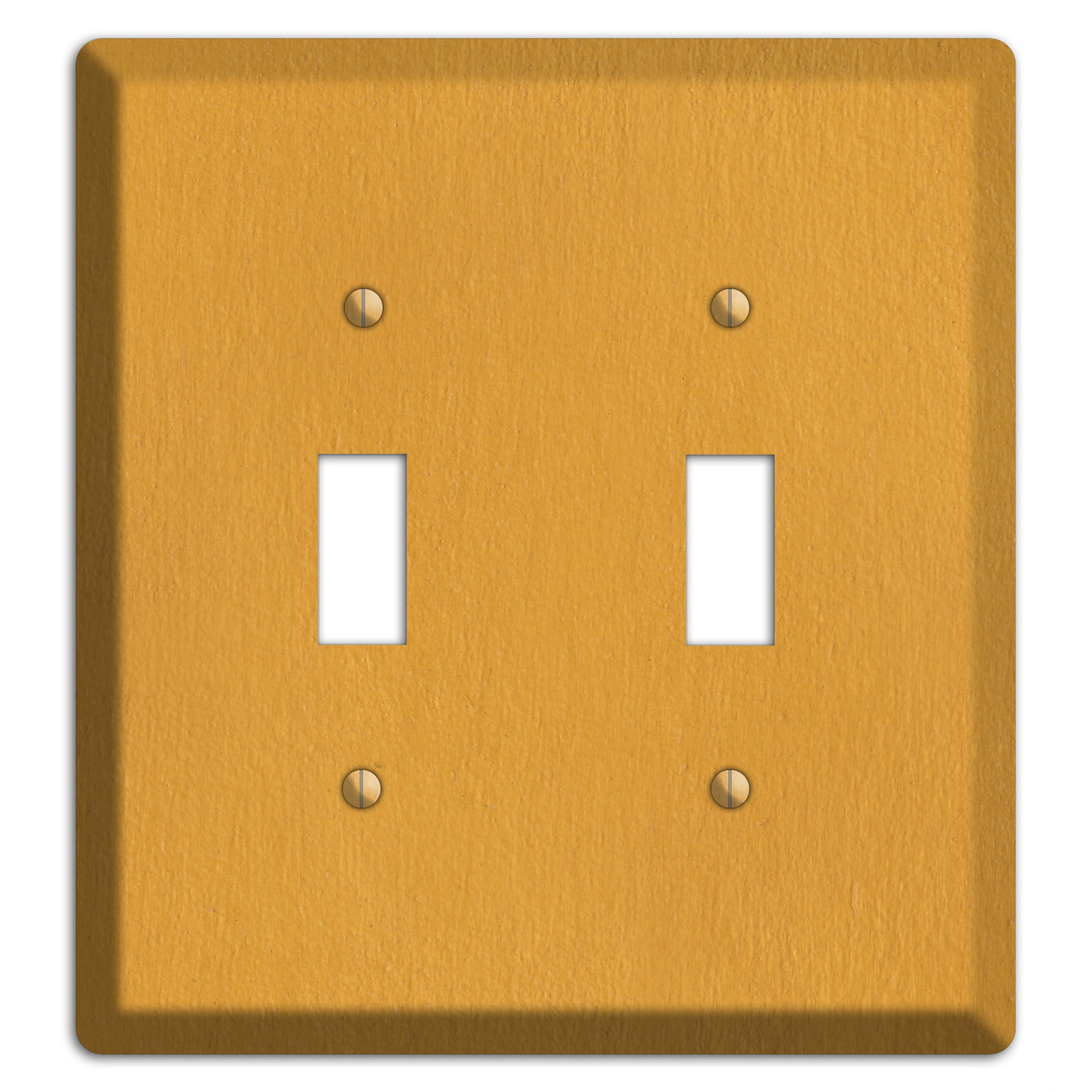 Stucco Yellow 2 Toggle Wallplate