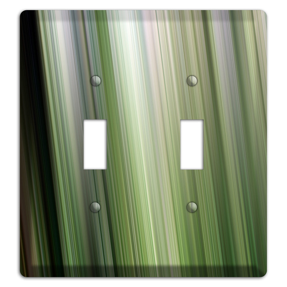 Green Ray of Light 2 2 Toggle Wallplate