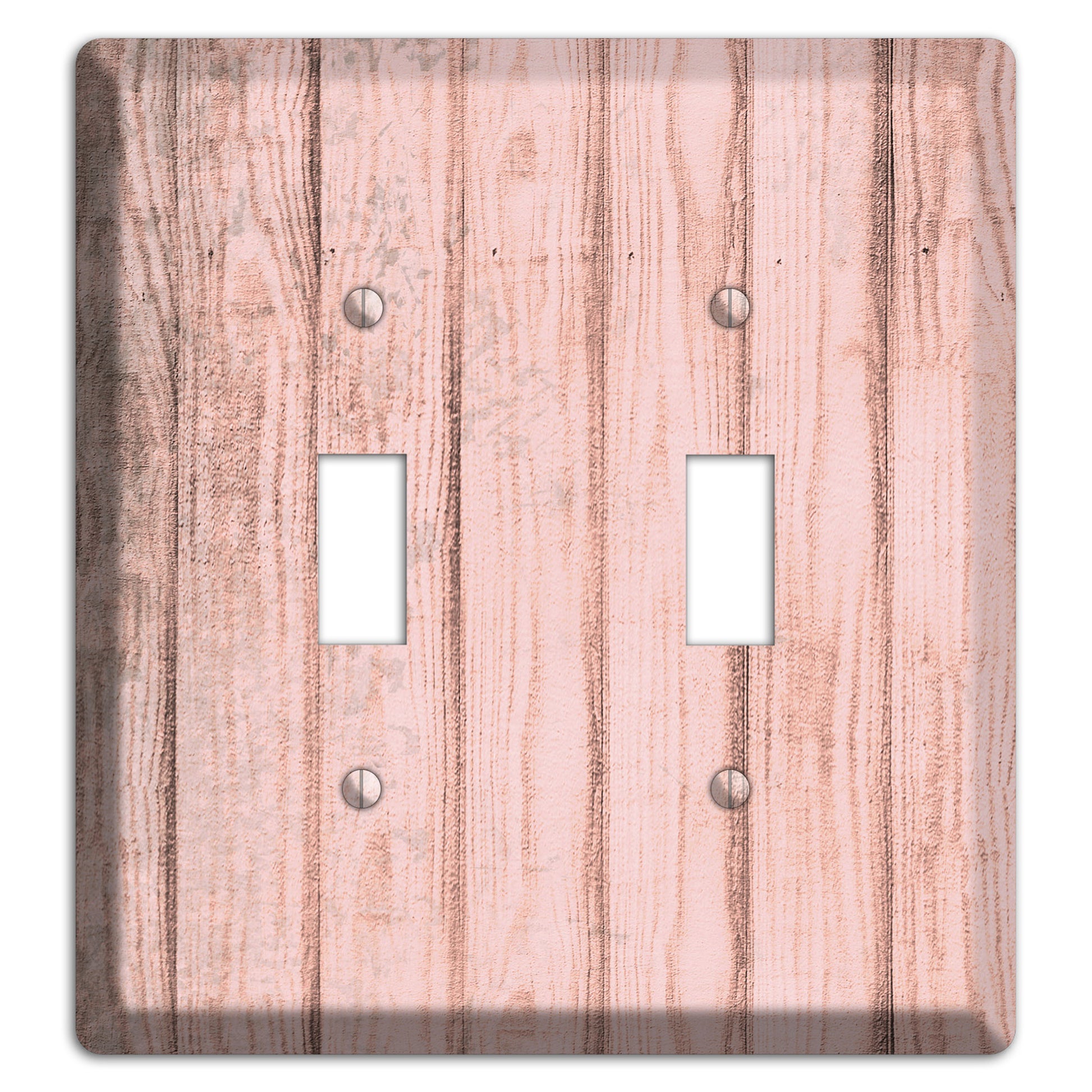 Beauty Bush Weathered Wood 2 Toggle Wallplate