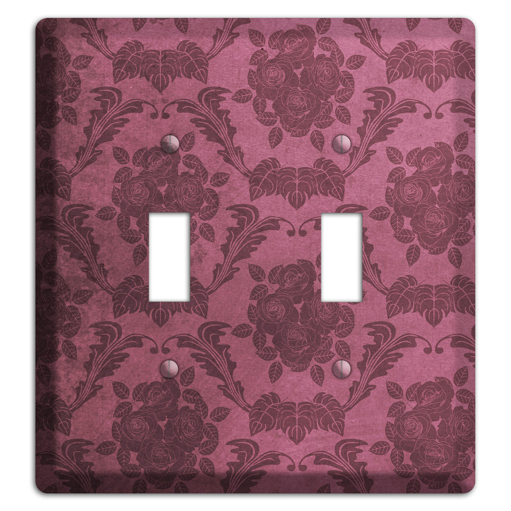 Turkish Rose Vintage Rose Damask 2 Toggle Wallplate