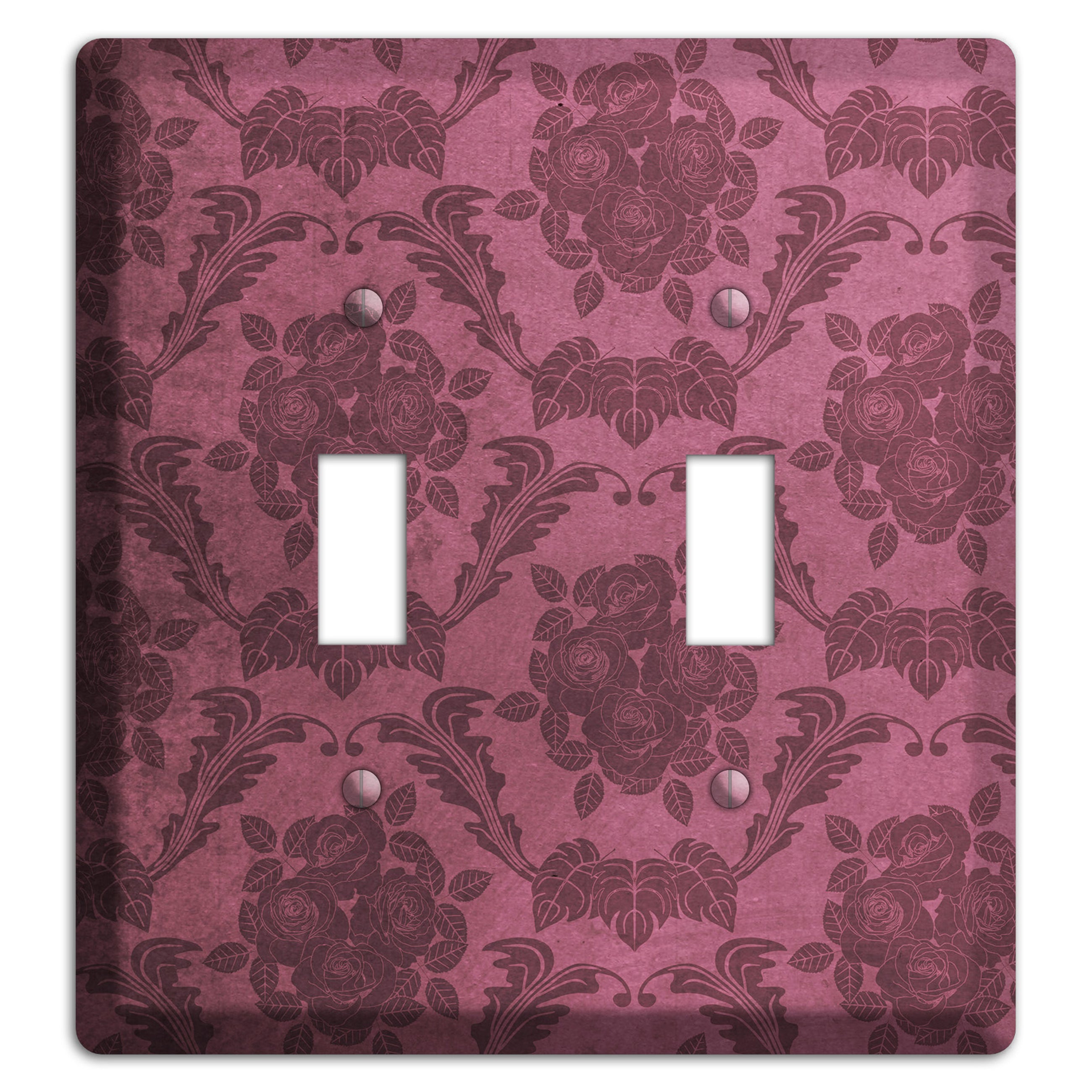 Turkish Rose Vintage Rose Damask 2 Toggle Wallplate