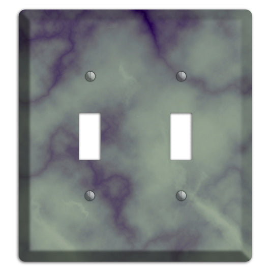 Mid Gray Marble 2 Toggle Wallplate
