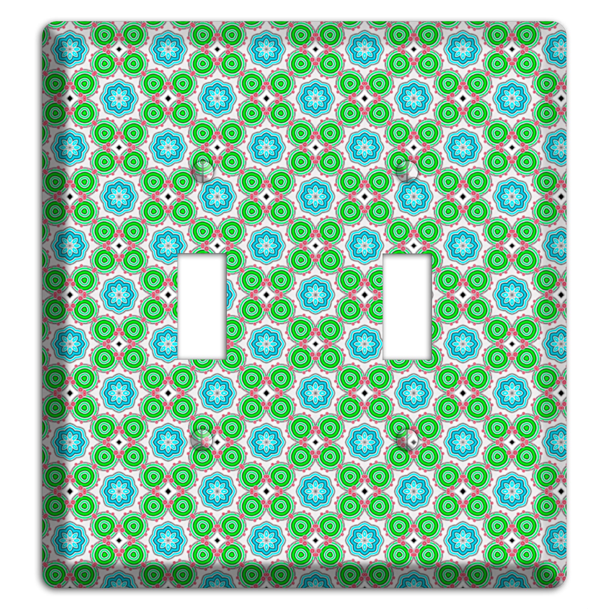 Green Foulard 5 2 Toggle Wallplate