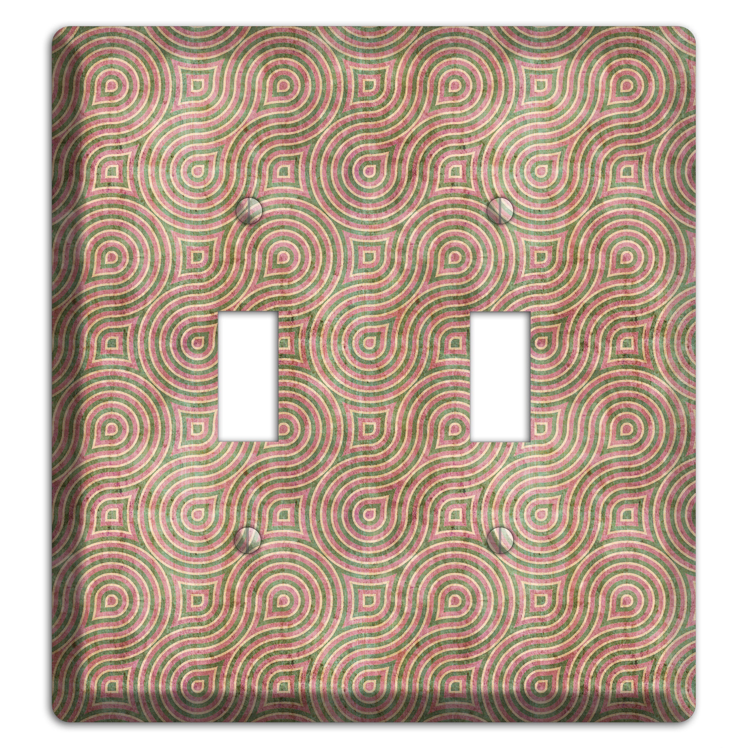 Brown Swirl 2 Toggle Wallplate
