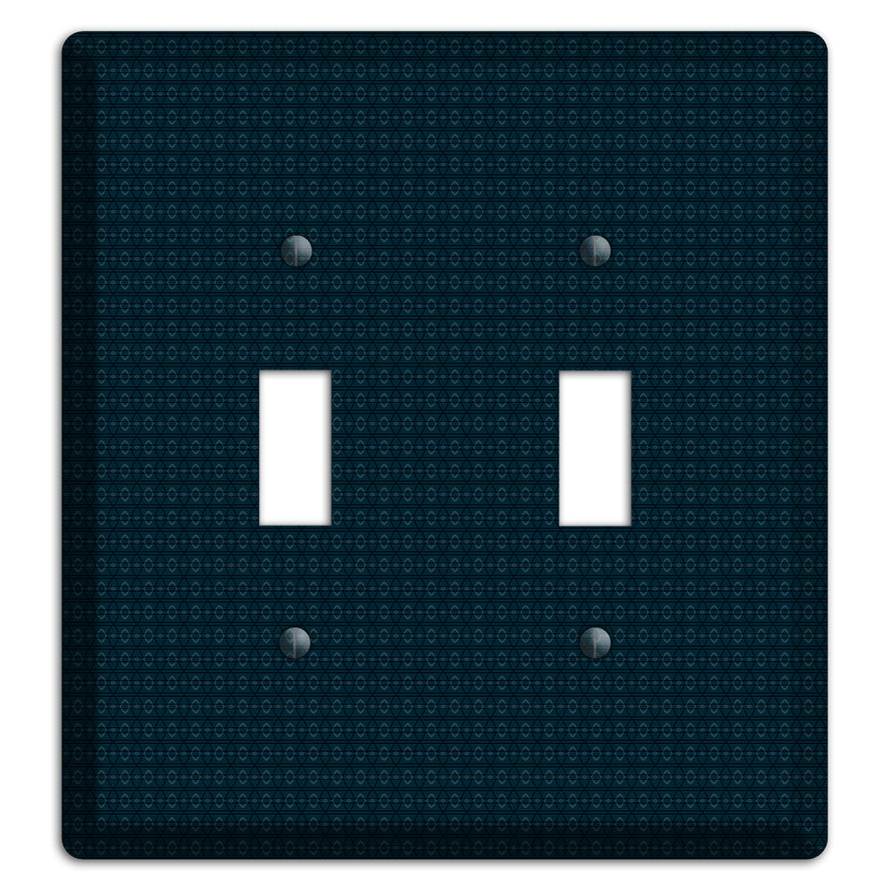 Navy Tiny Tapestry 2 Toggle Wallplate