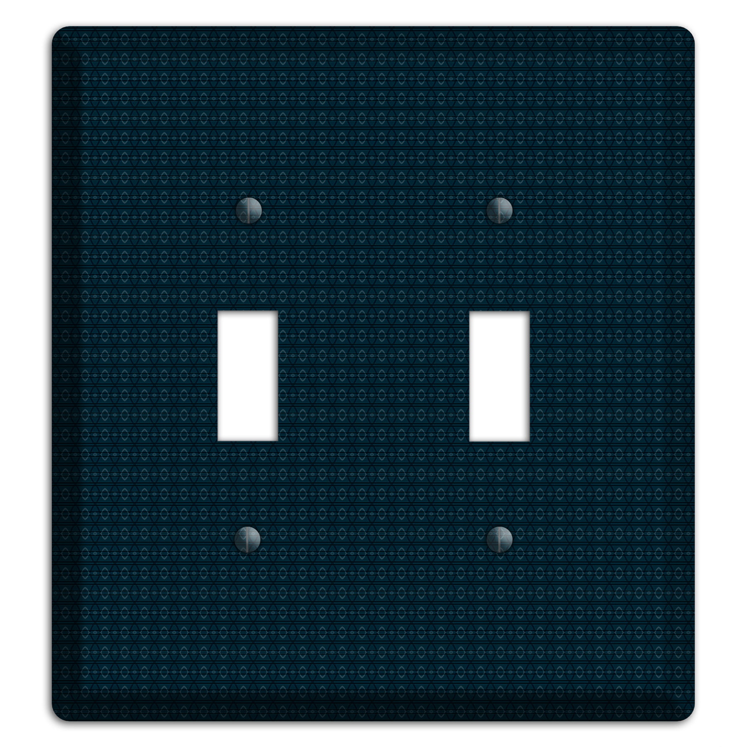 Navy Tiny Tapestry 2 Toggle Wallplate