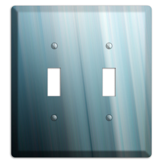 Dusty Blue Ray of Light 2 Toggle Wallplate