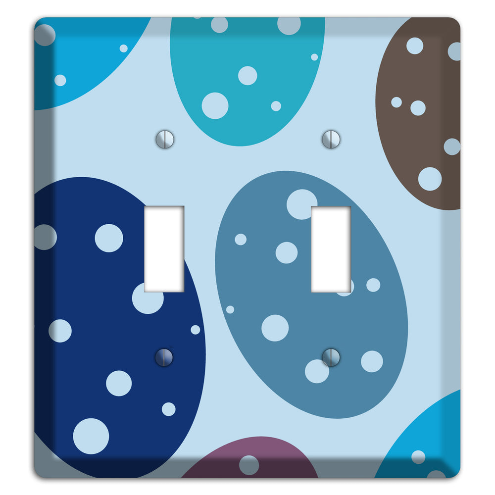 Blue Eggs 2 Toggle Wallplate