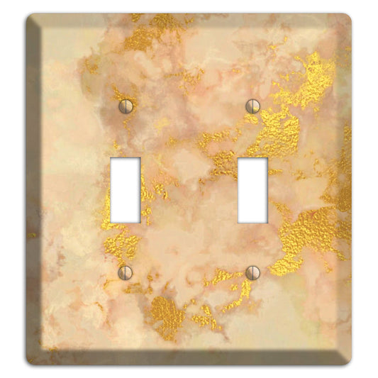 Old Gold Marble 2 Toggle Wallplate