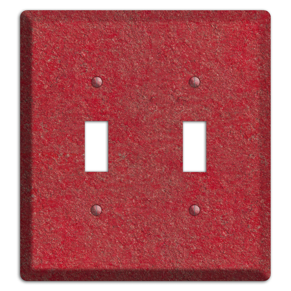 Stucco Red 2 Toggle Wallplate