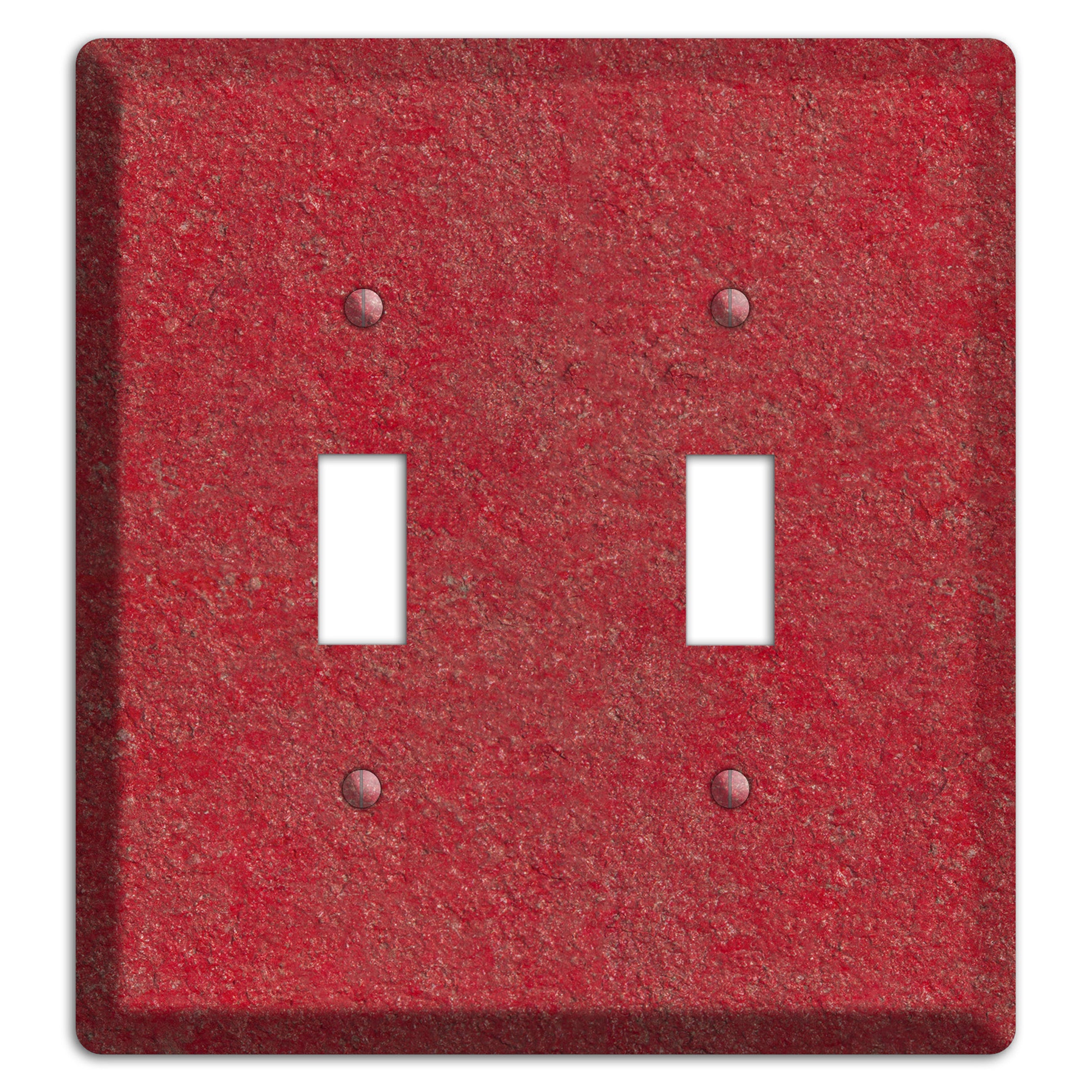 Stucco Red 2 Toggle Wallplate