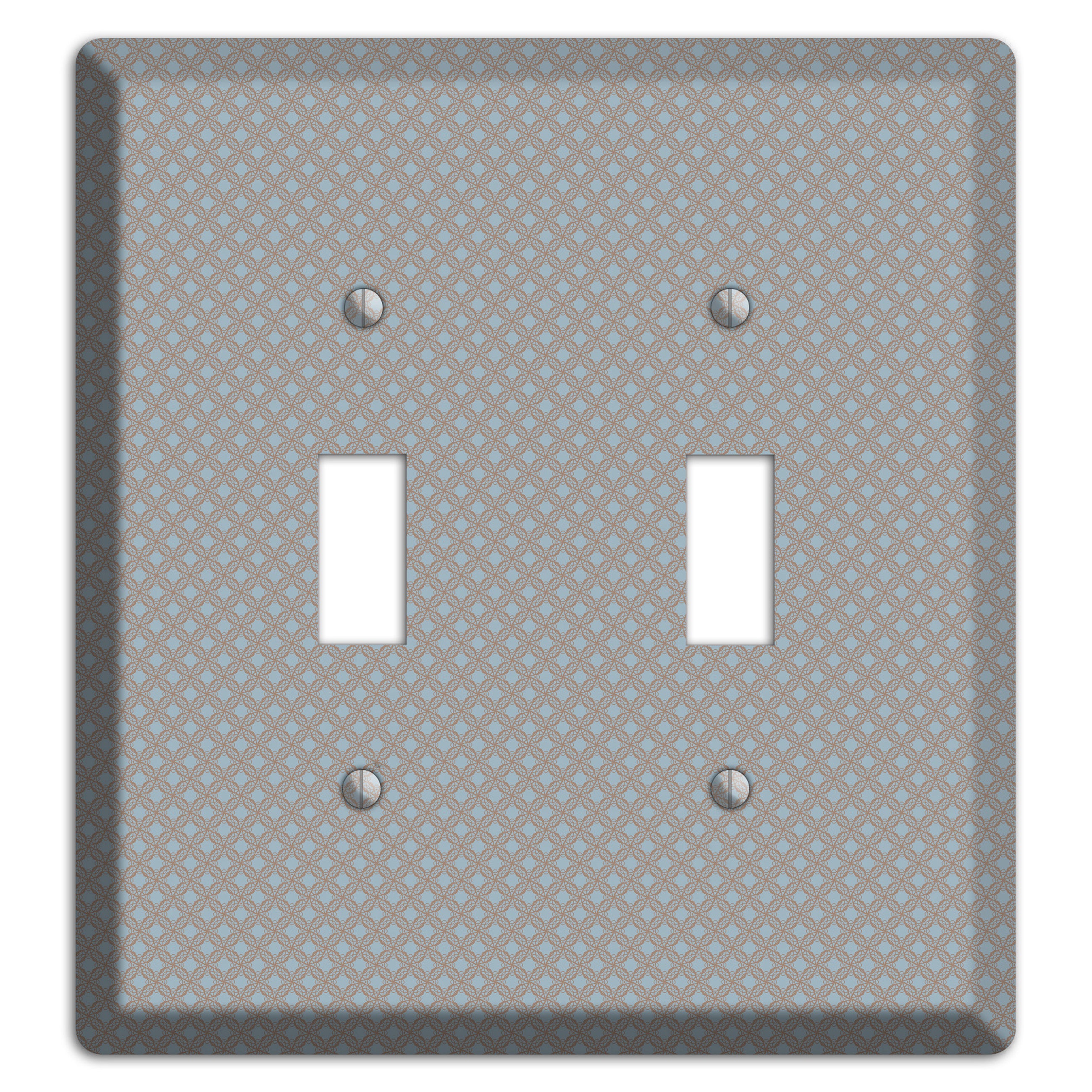 Multi Grey Lattice 2 Toggle Wallplate